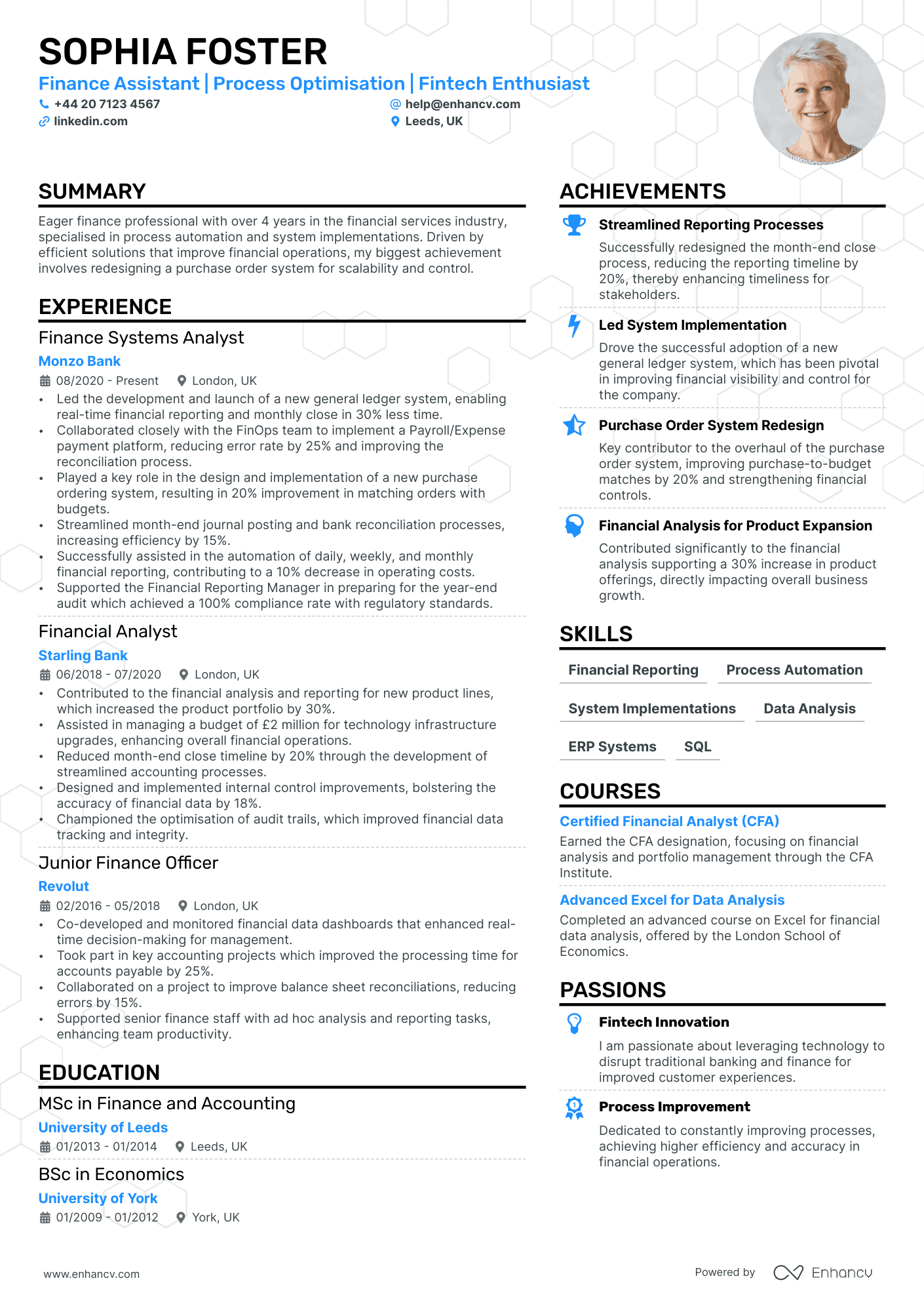 Finance CV