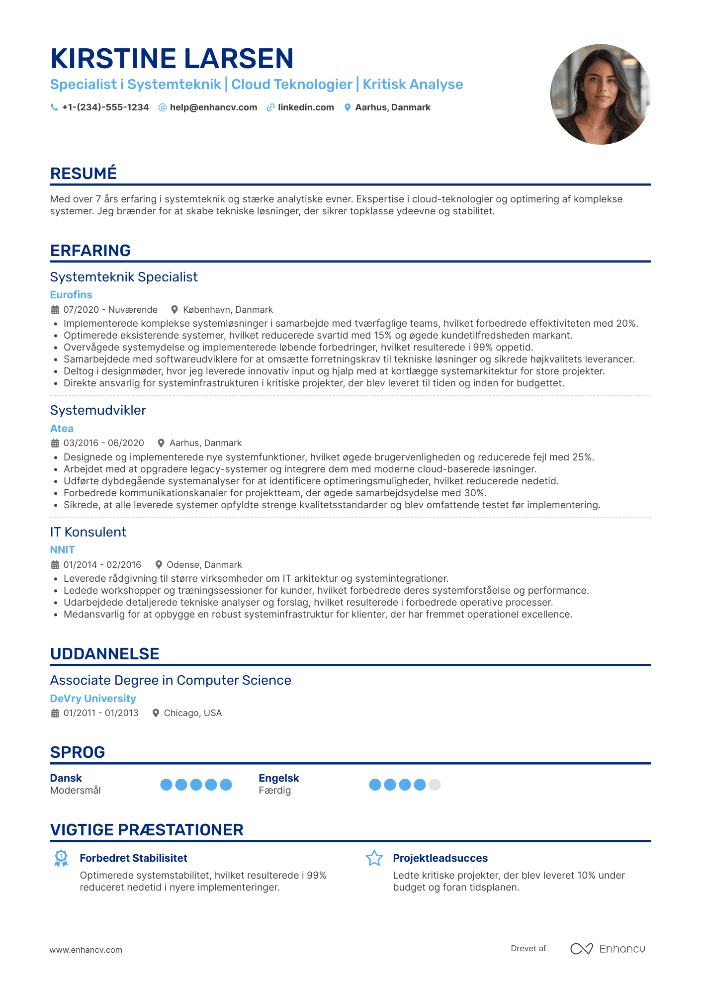 CV til Specialist i systemteknik