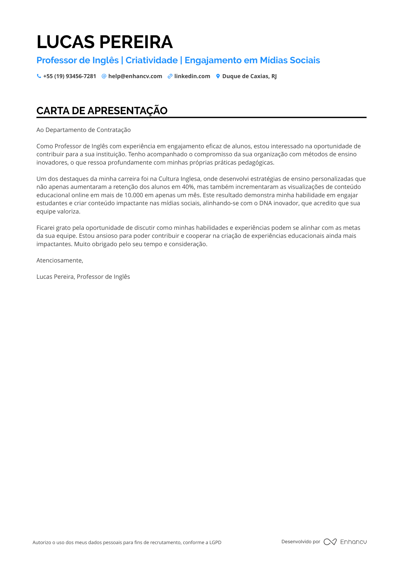 Professor de Inglês para Profissionais de TI