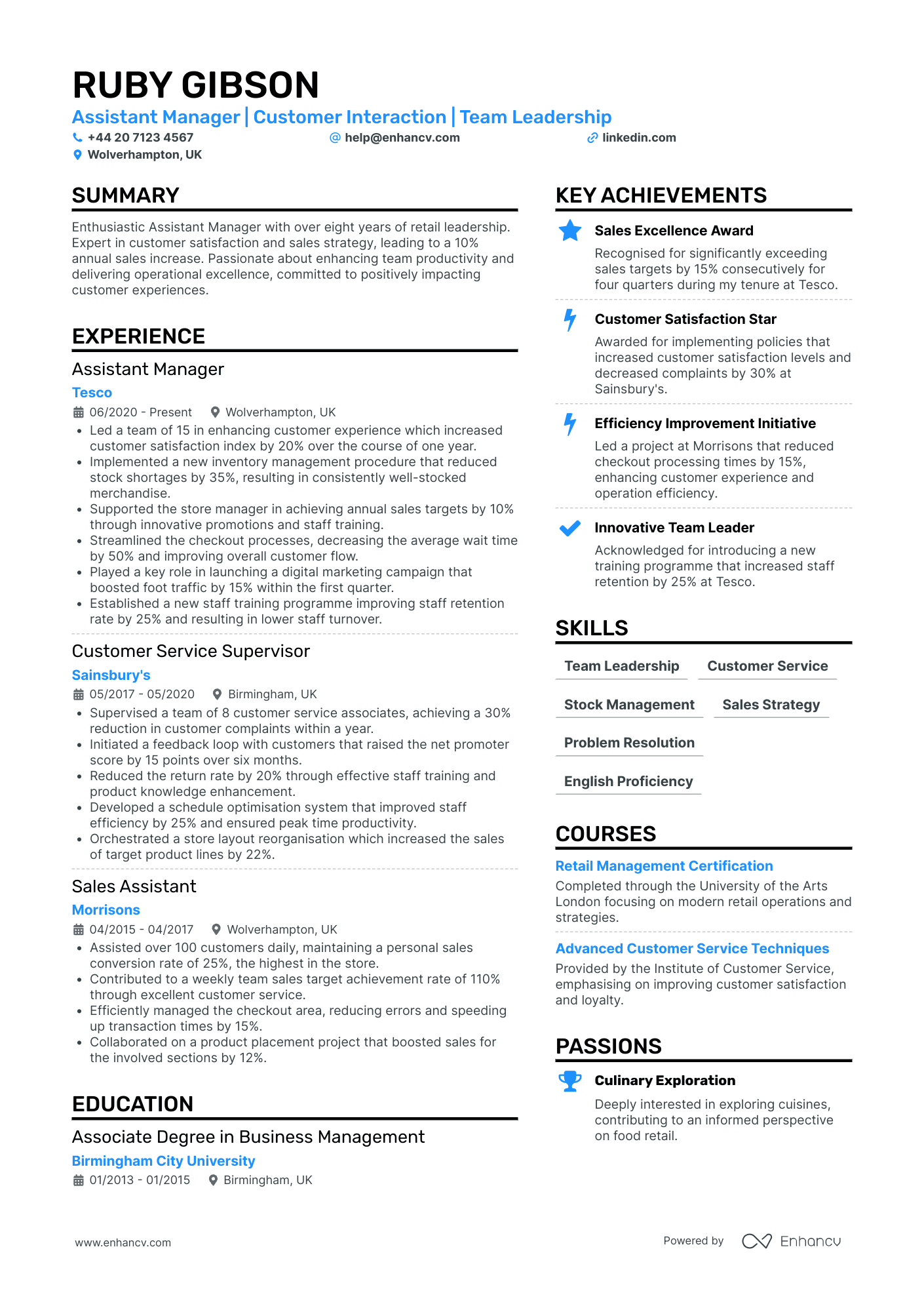 Trainee Assistant Manager