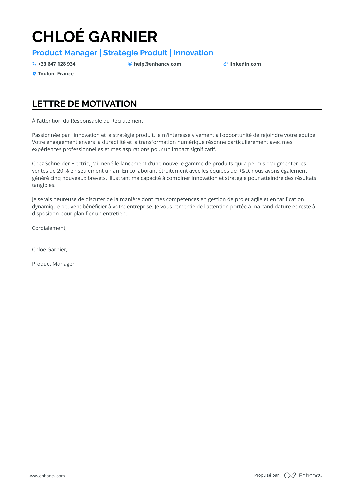 Vendeuse stagiaire