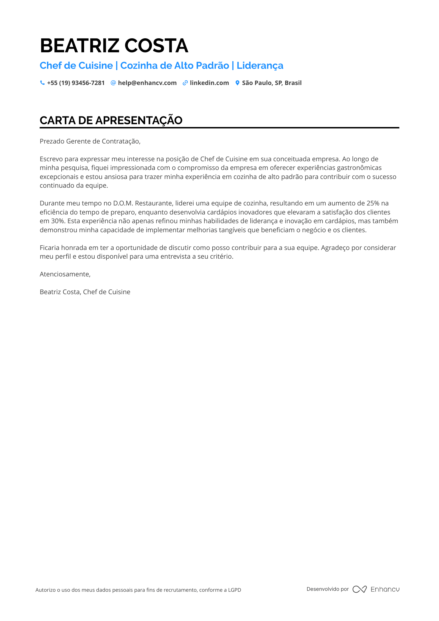 Cozinheiro de Restaurante