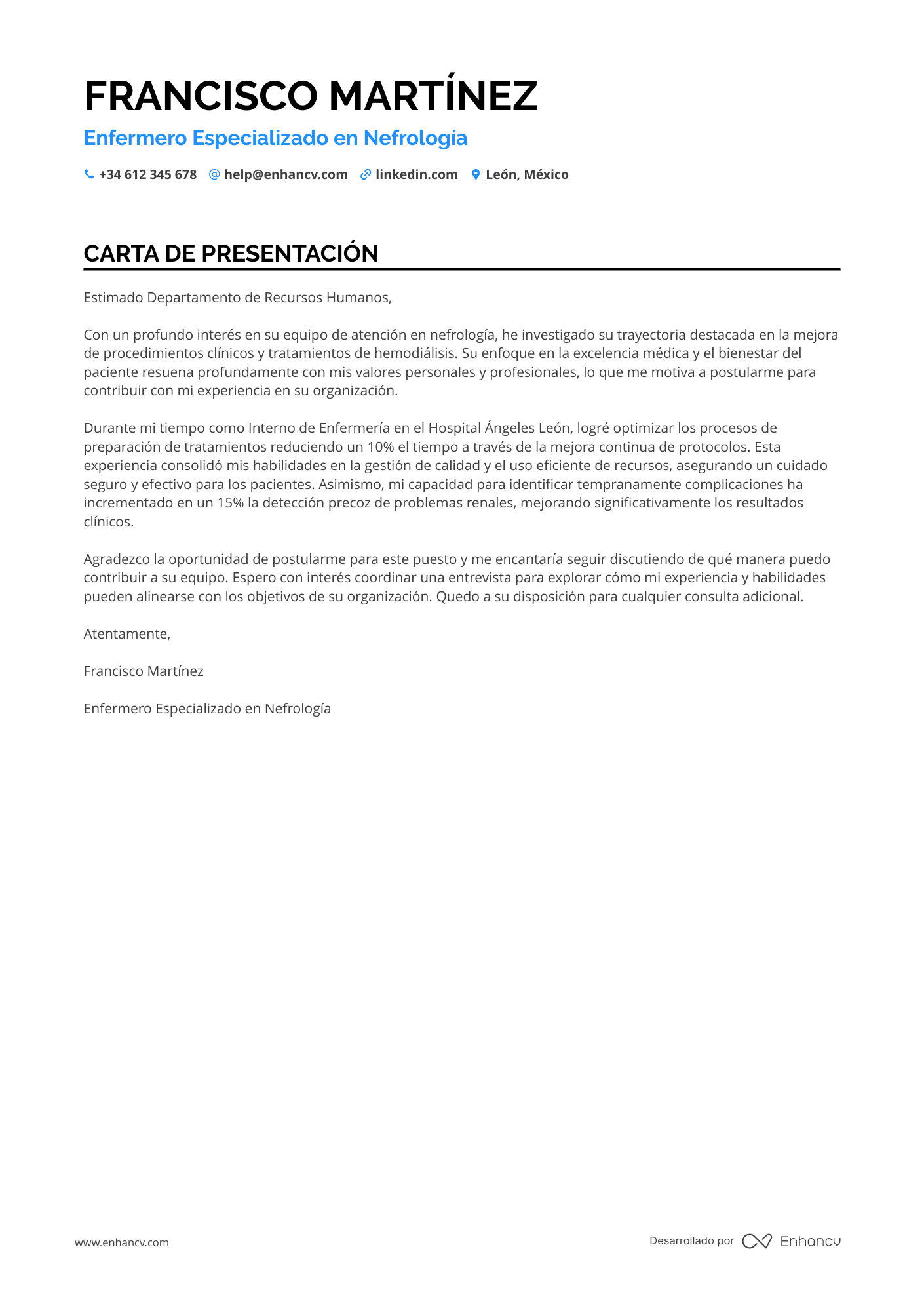 Estudiante en Formación en Enfermería