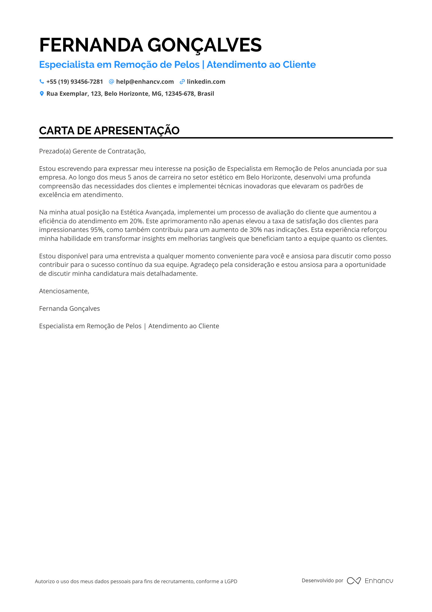 Esteticista de Depilação