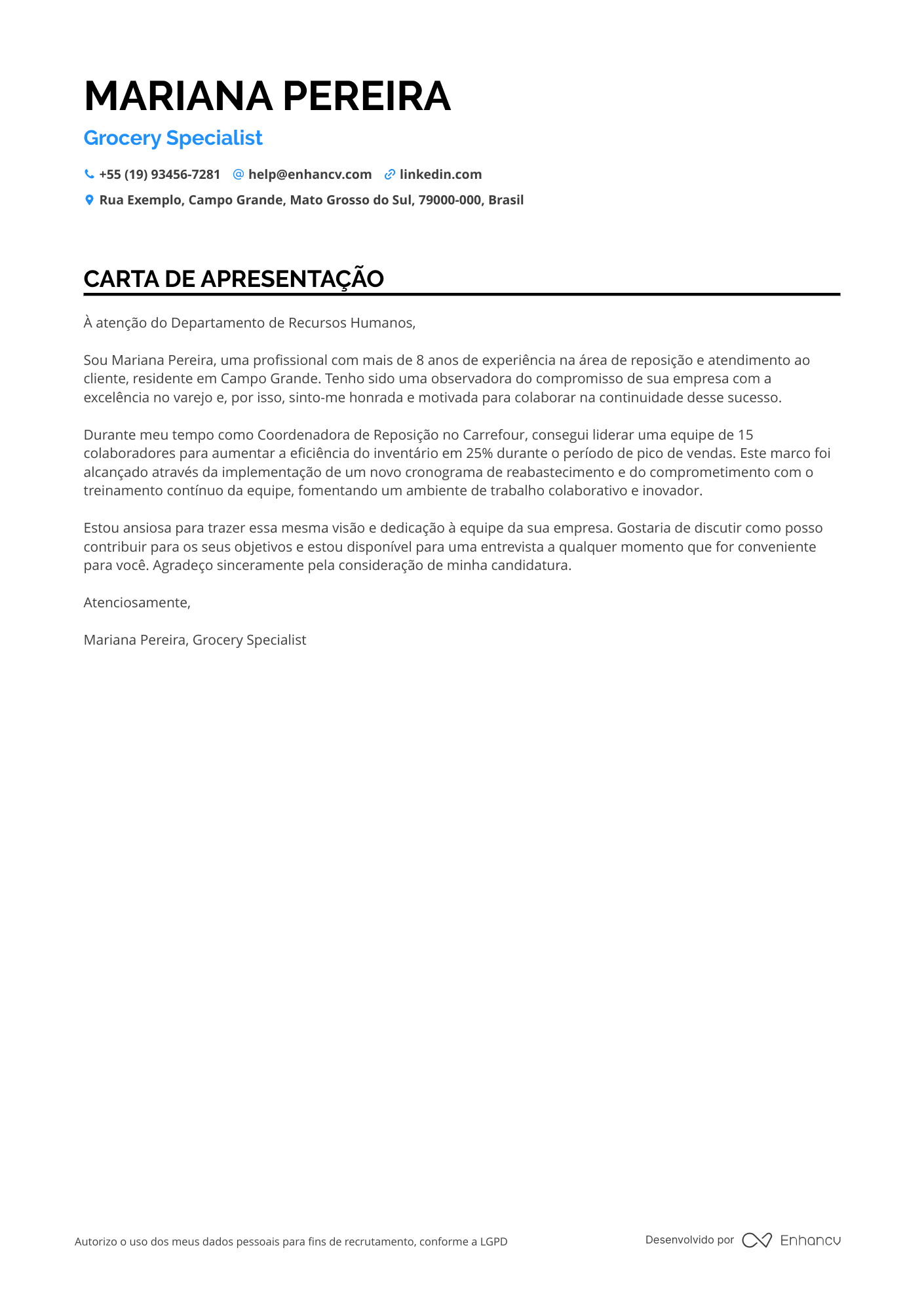 Estoquista de Supermercado