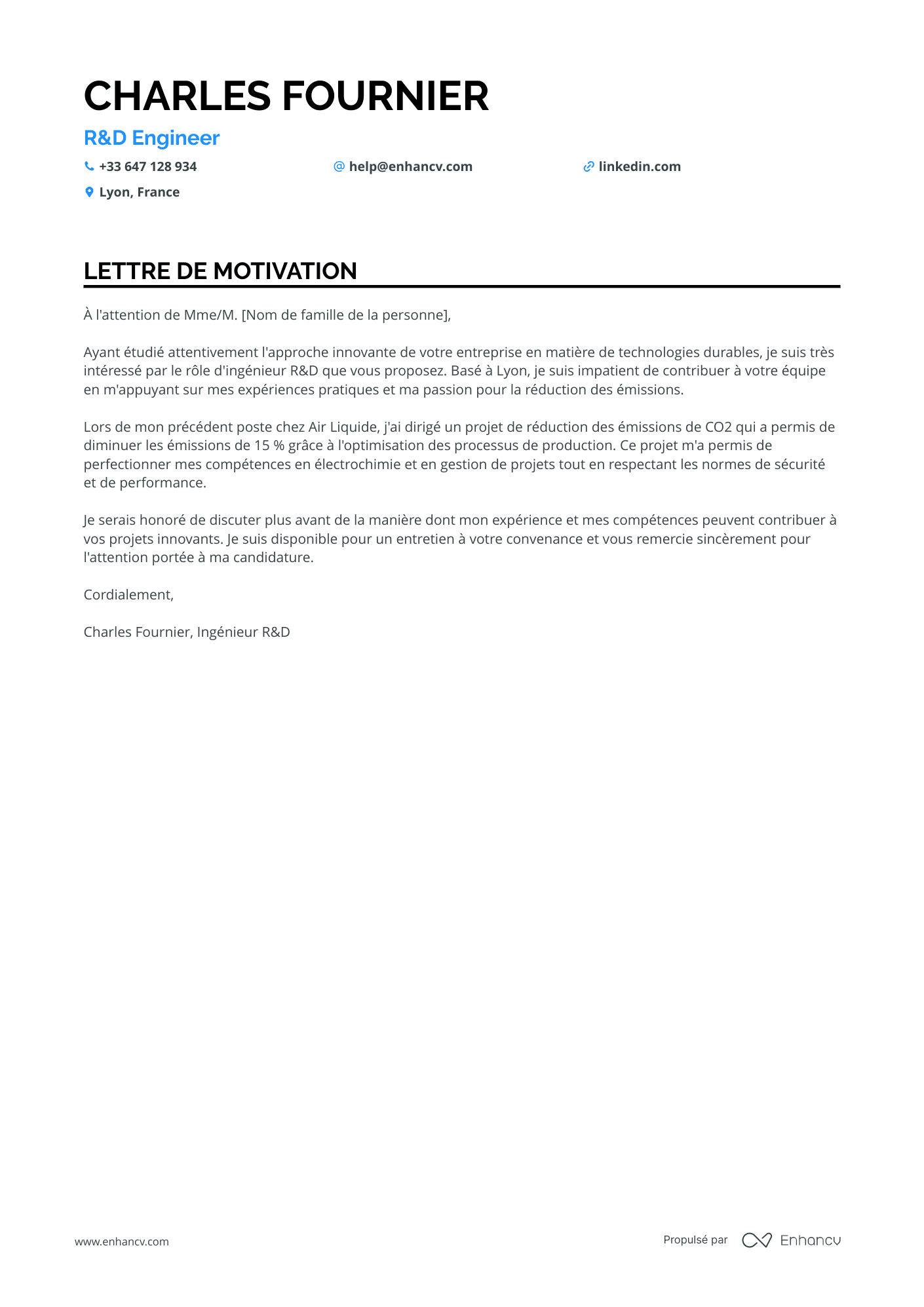 Ingénieur de Recherche et Développement