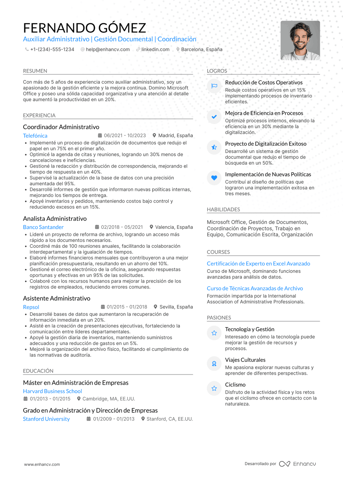 Auxiliar administrativo en startup