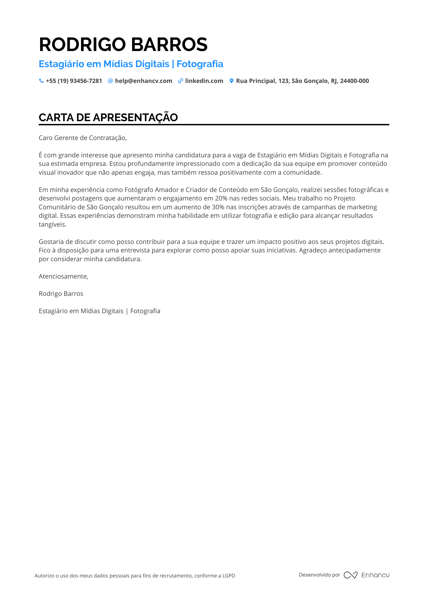 Estagiário de Marketing Digital