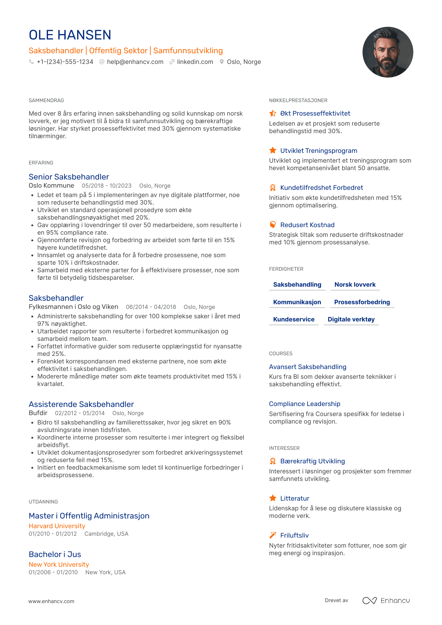 Kompakt CV mal
