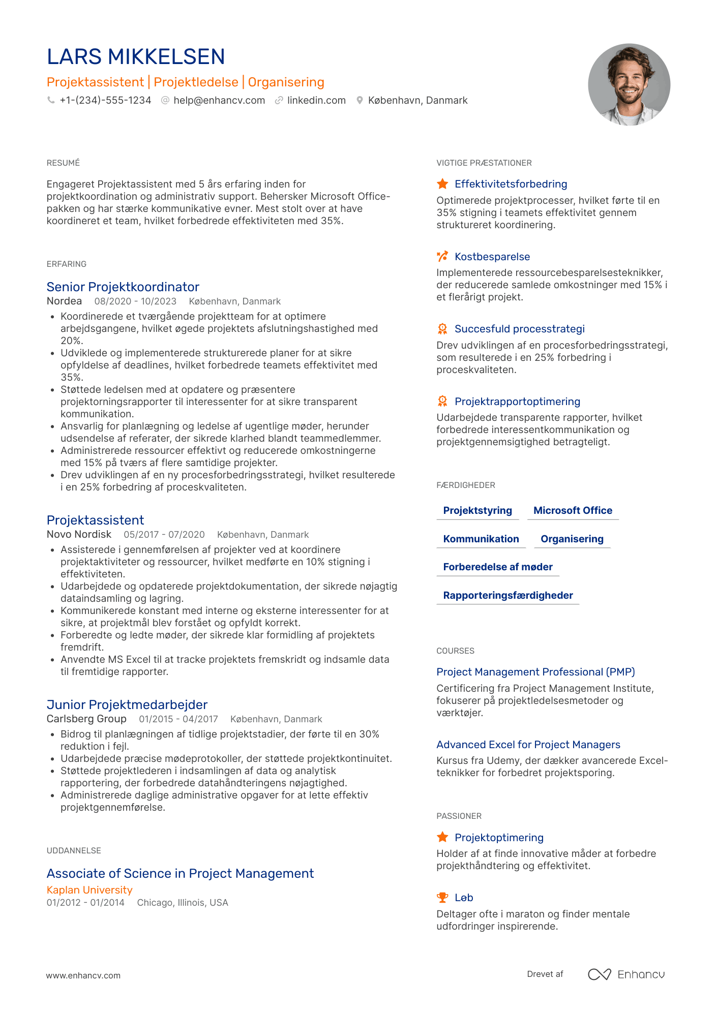 CV til Projektassistent