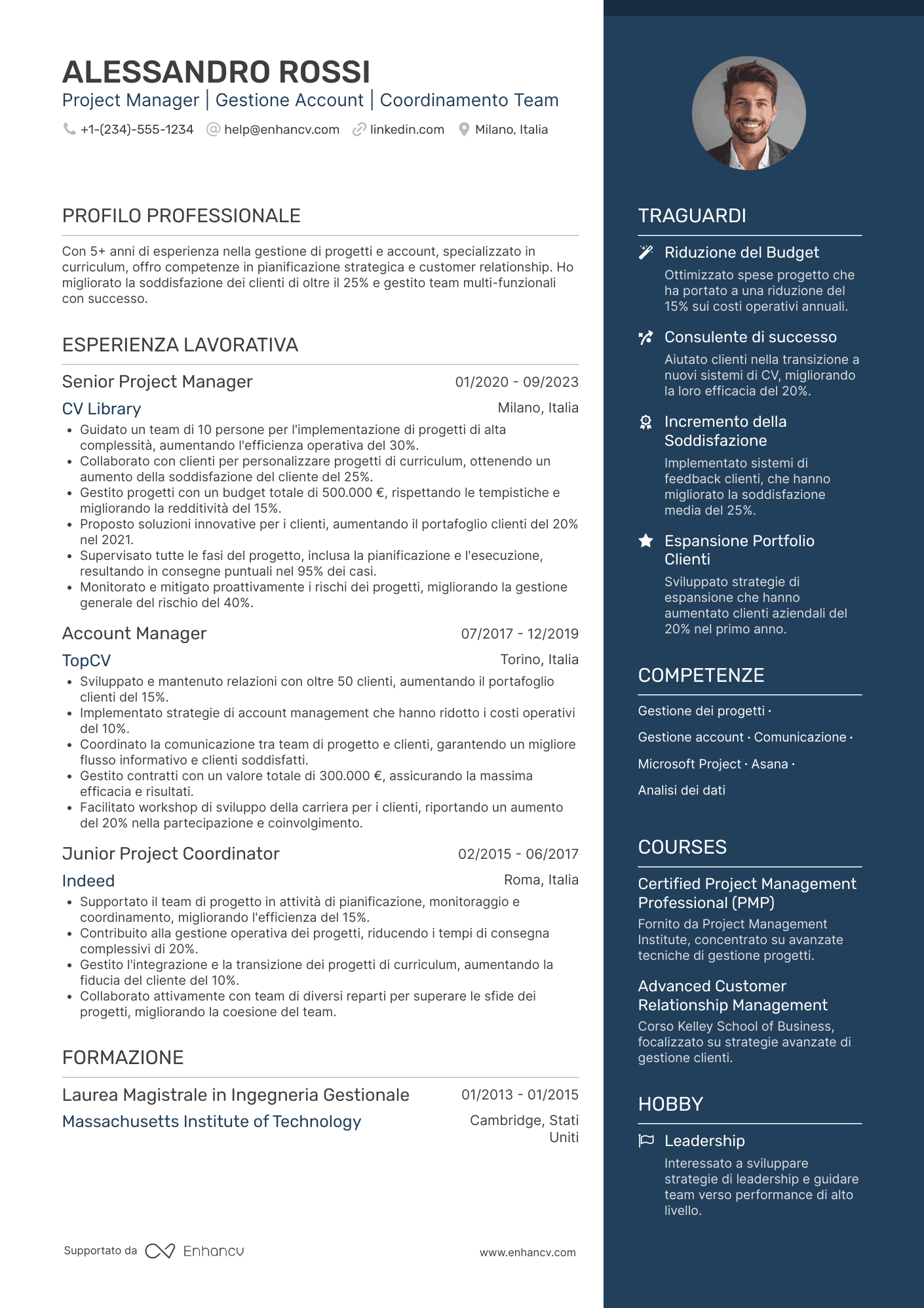 CV Account project manager