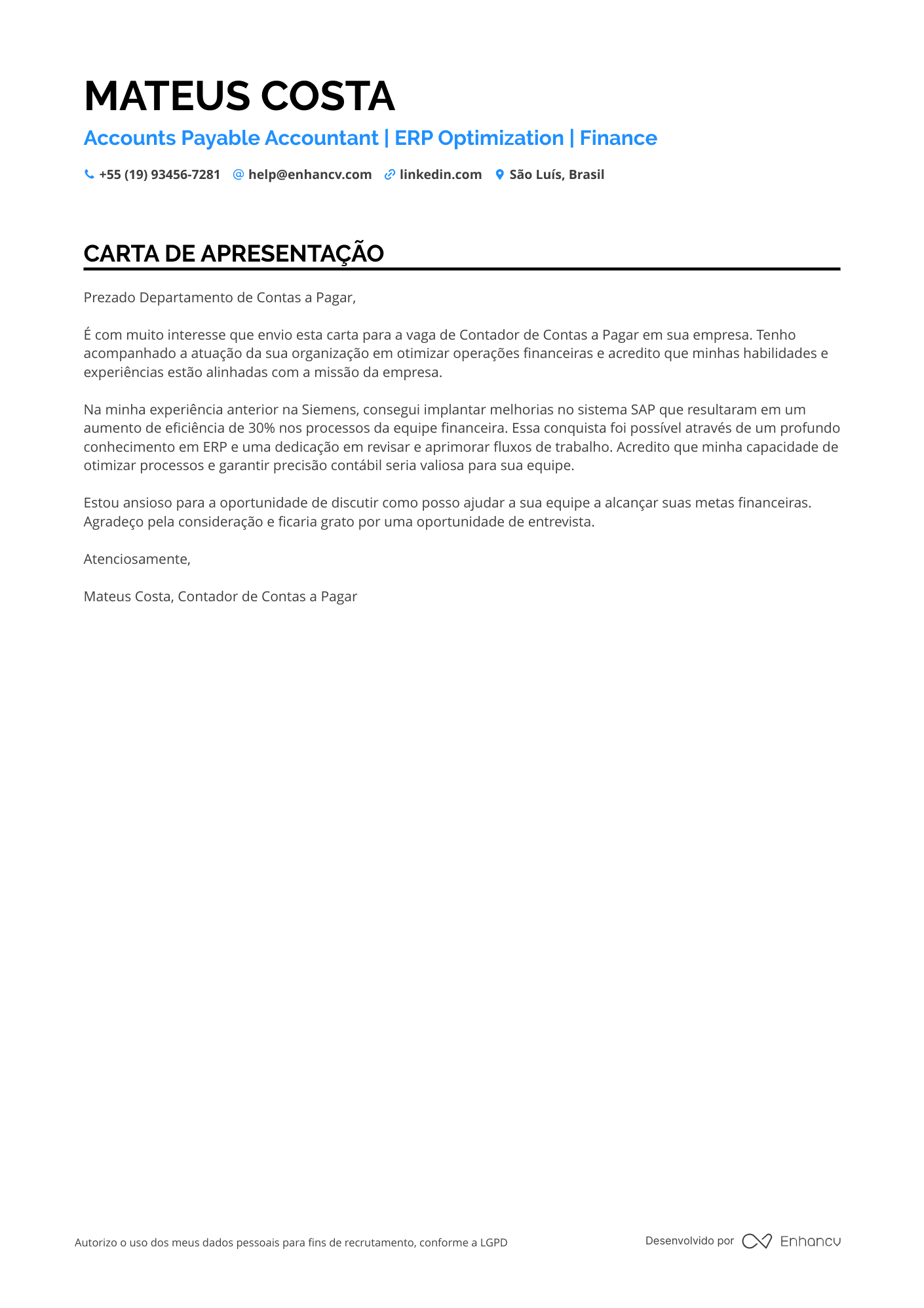 Auditor de Contas a Pagar