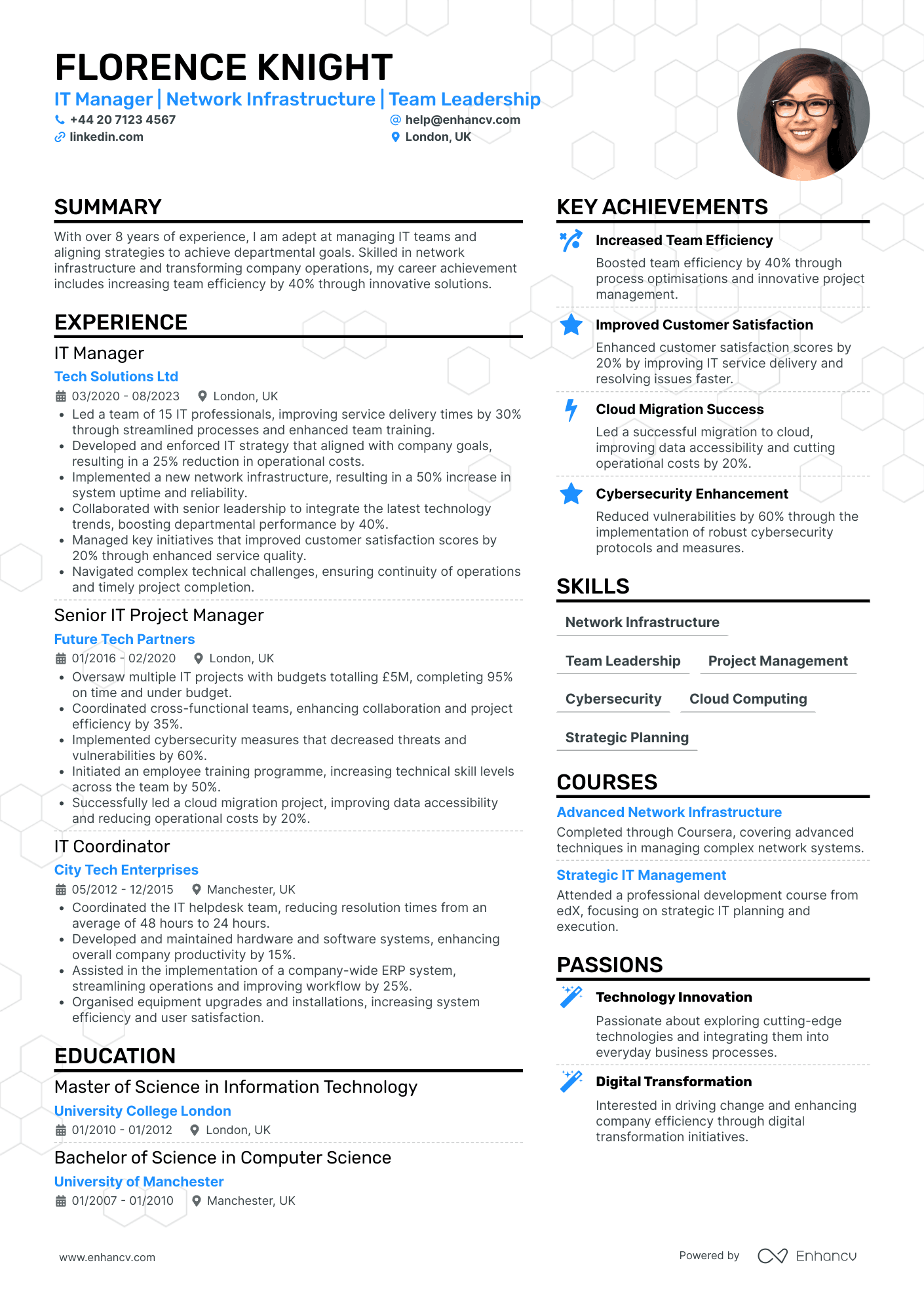 Software Delivery Manager CV Examples