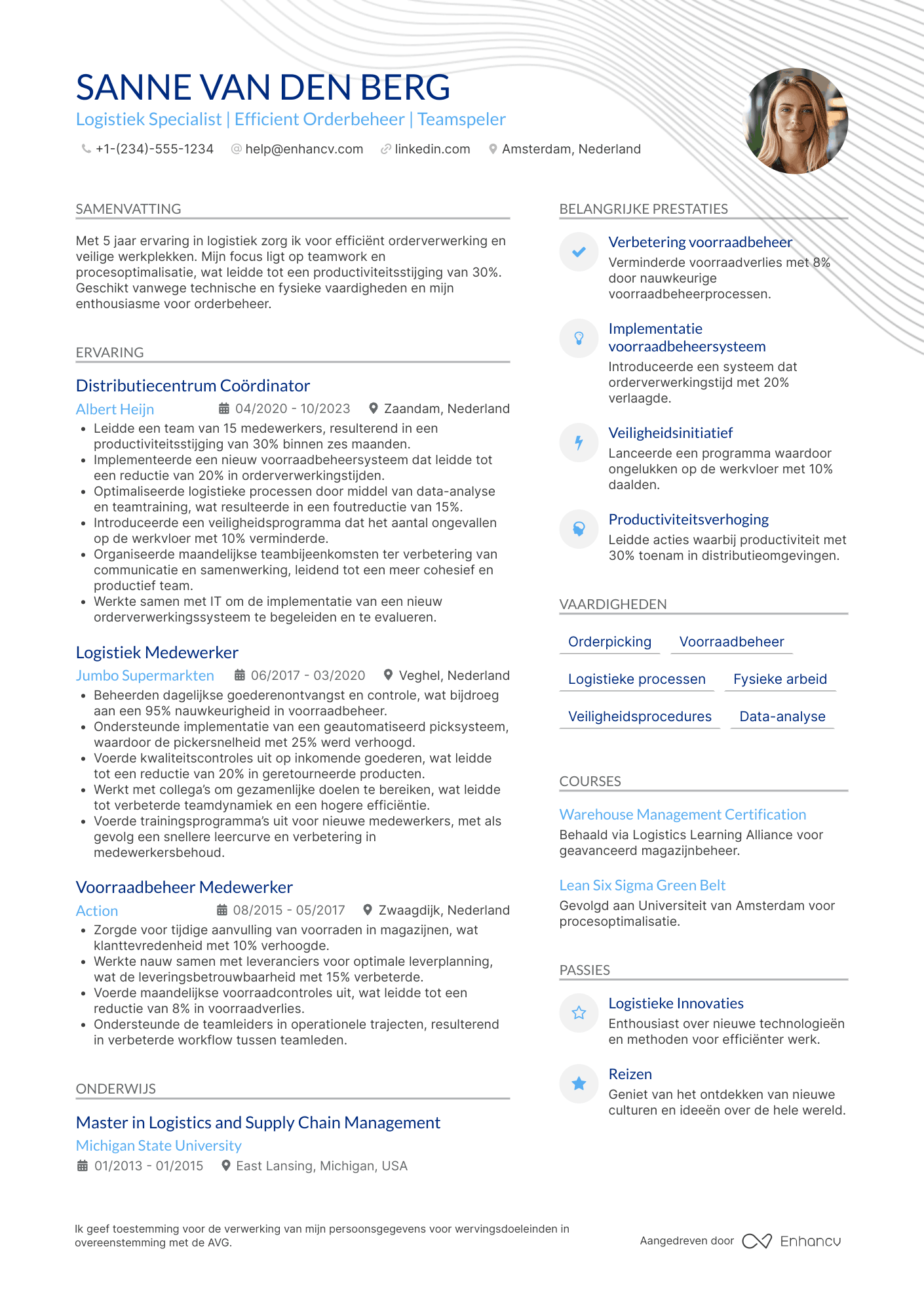 CV voor Lidl Warehouse Operative