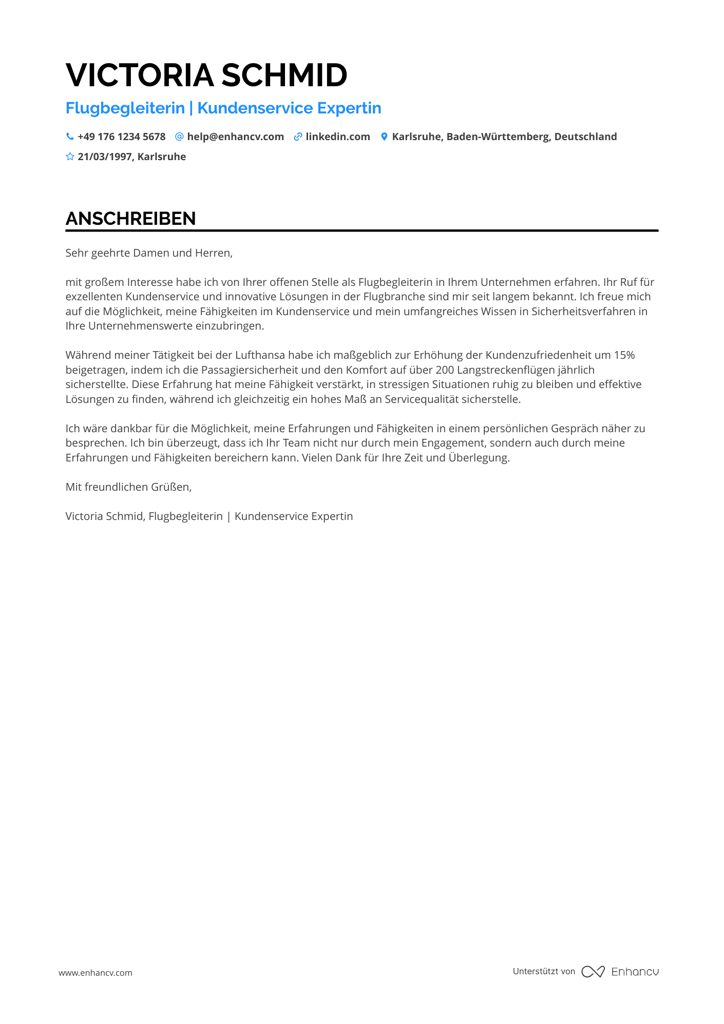 Flugbegleiter für Charterflüge