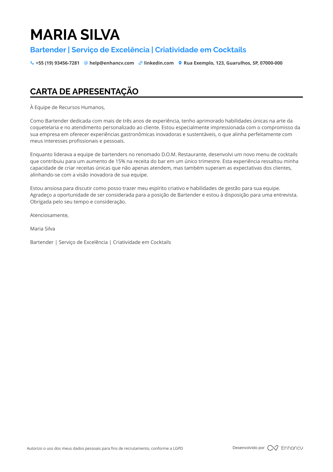 Garçom de Coquetel