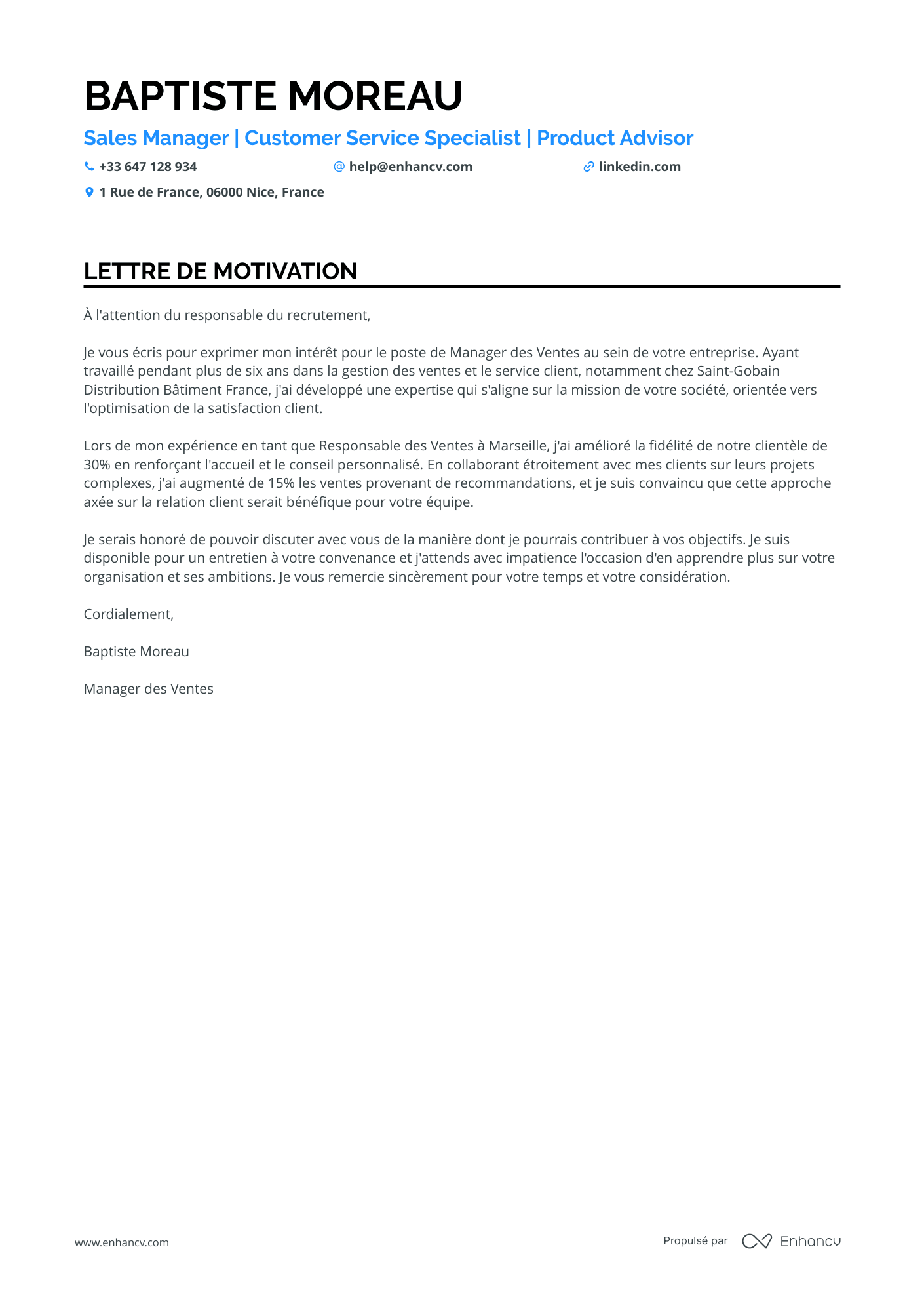Vendeuse en alternance