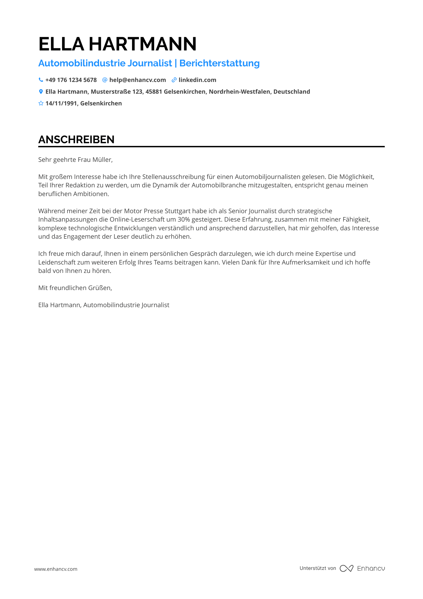 Automobilindustrie Journalist