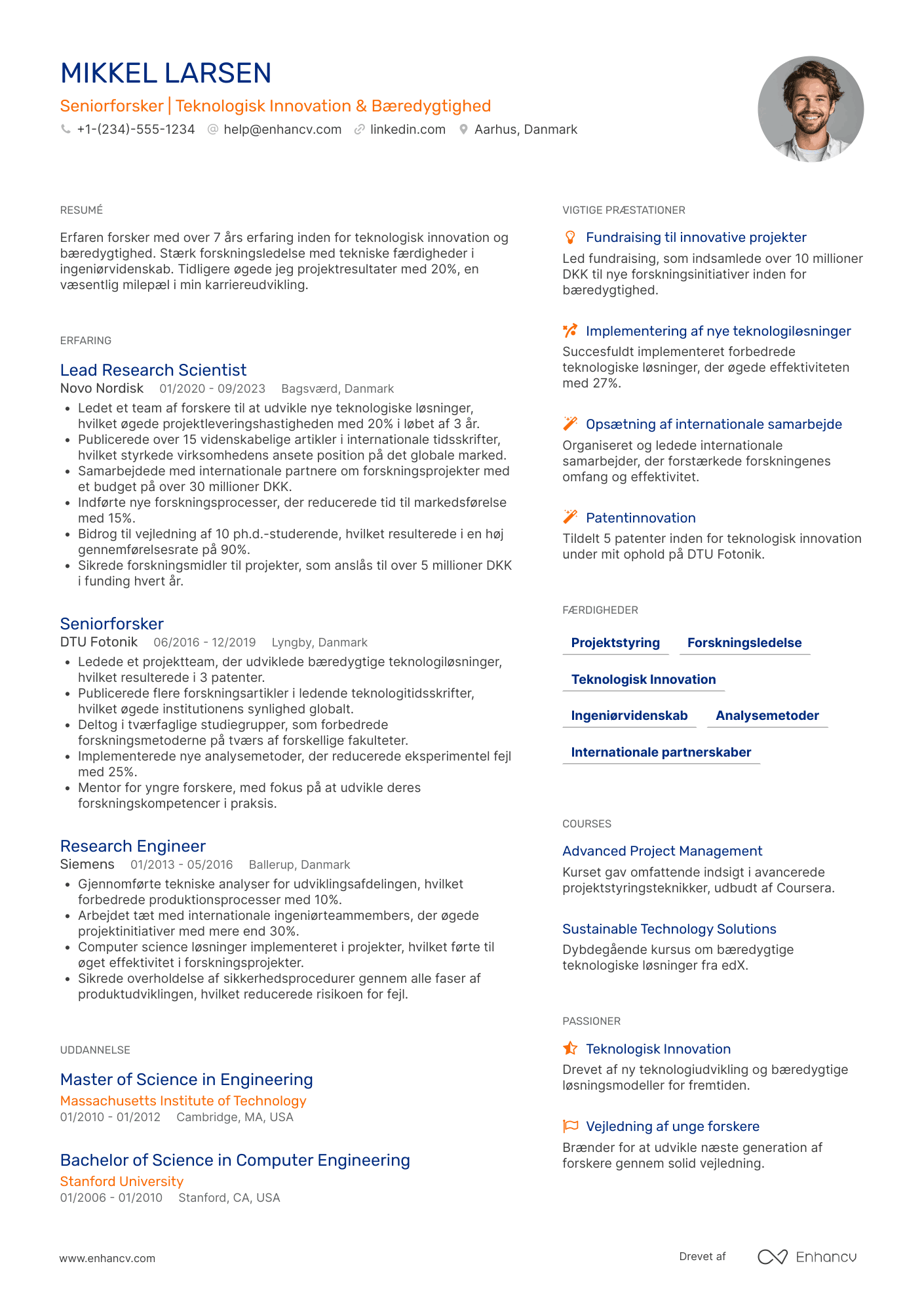 CV til Seniorforsker