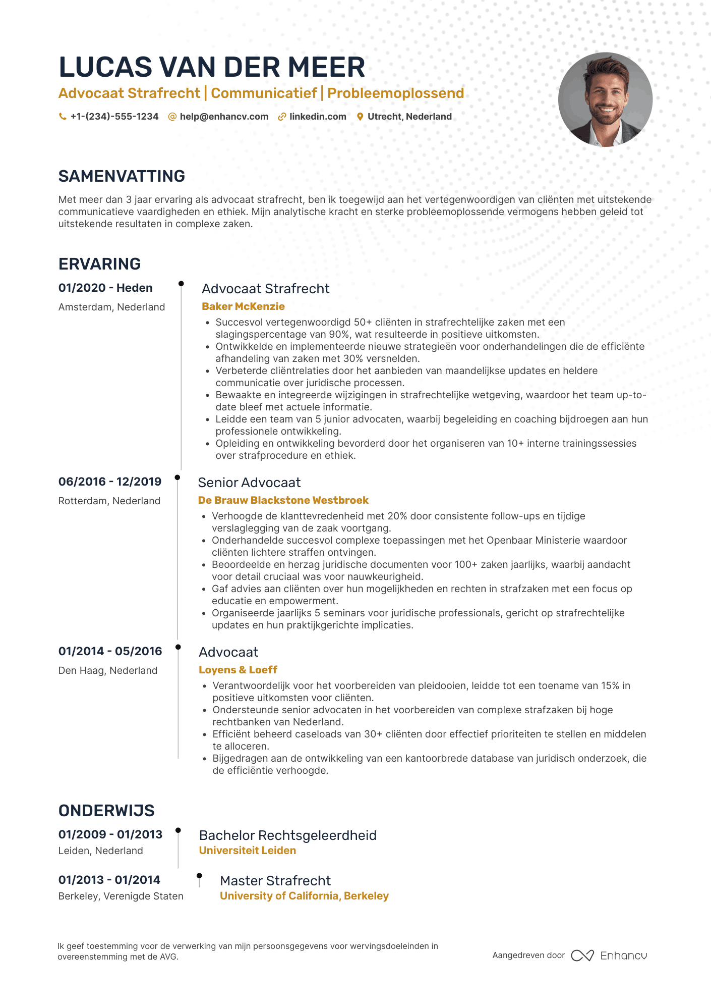 CV voor Advocaat Strafrecht