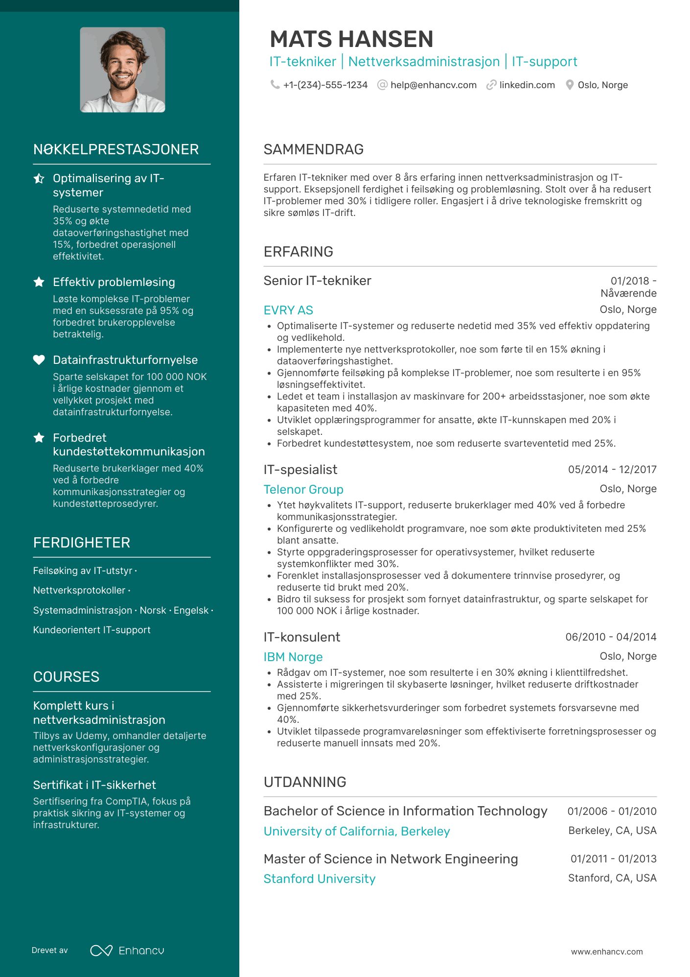 CV for IT tekniker