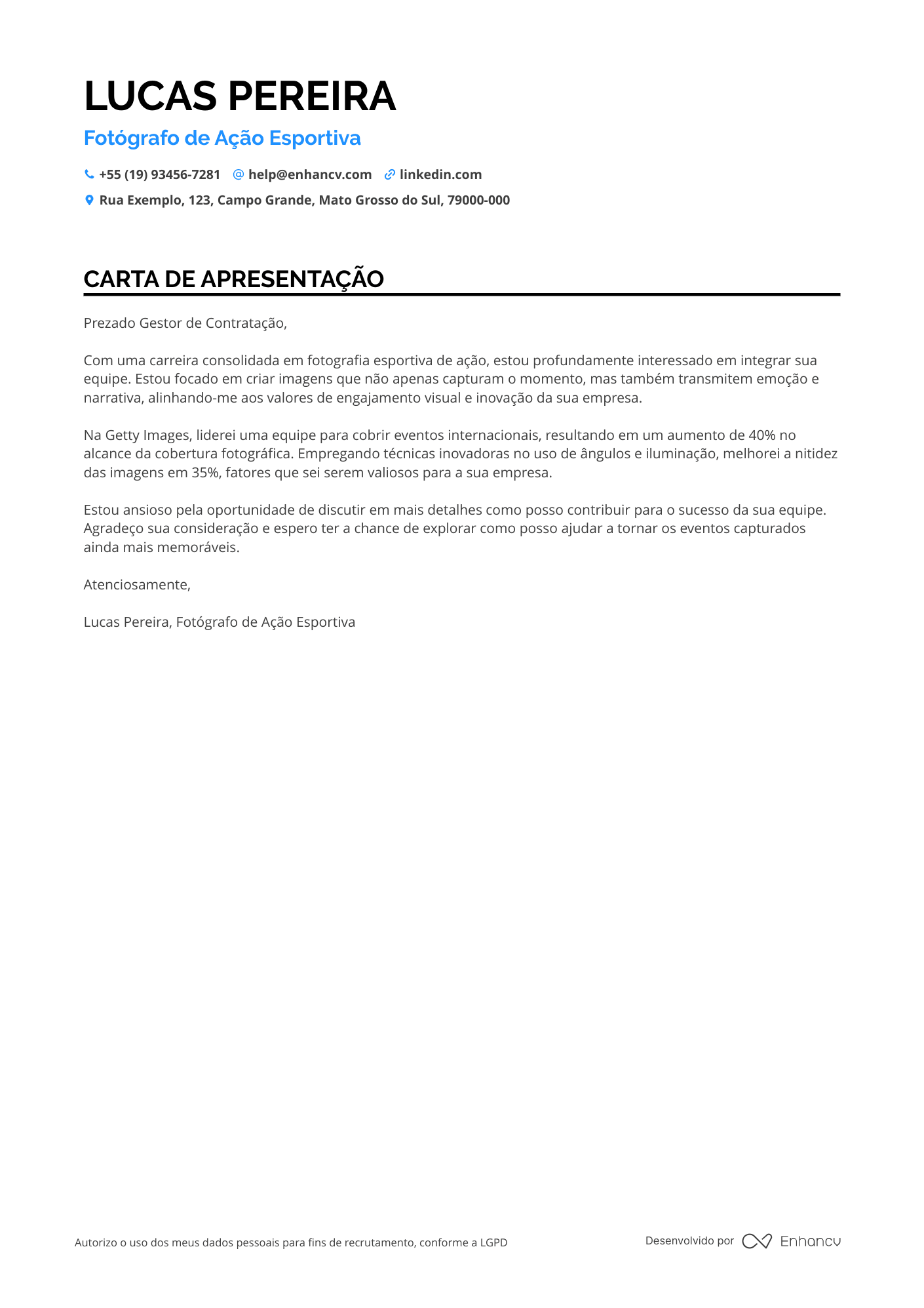 Fotógrafo de Esportes