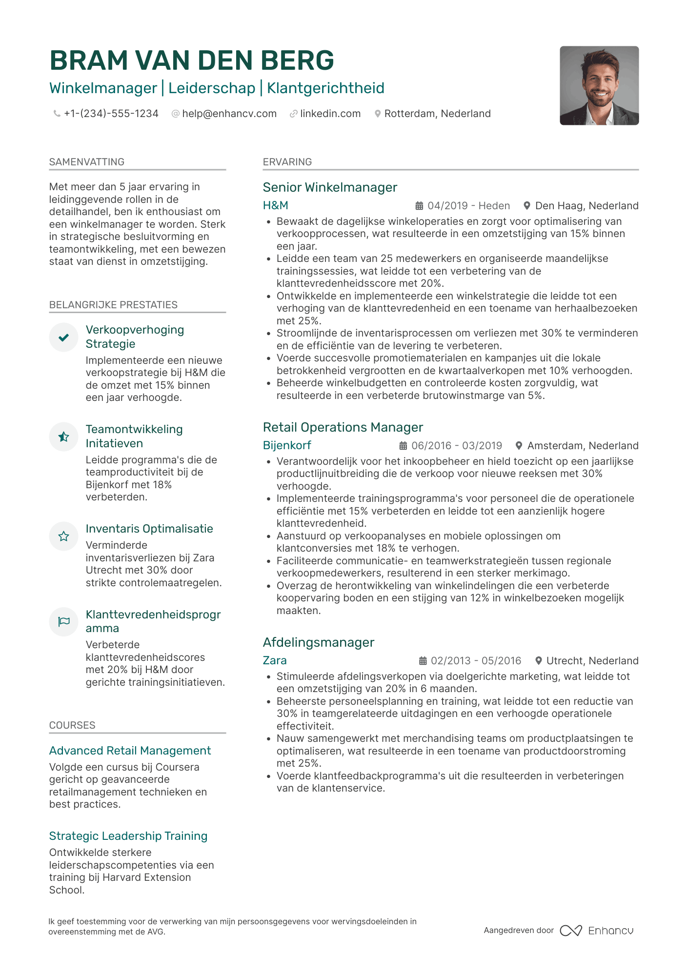 CV voor Ikea Winkelmanager