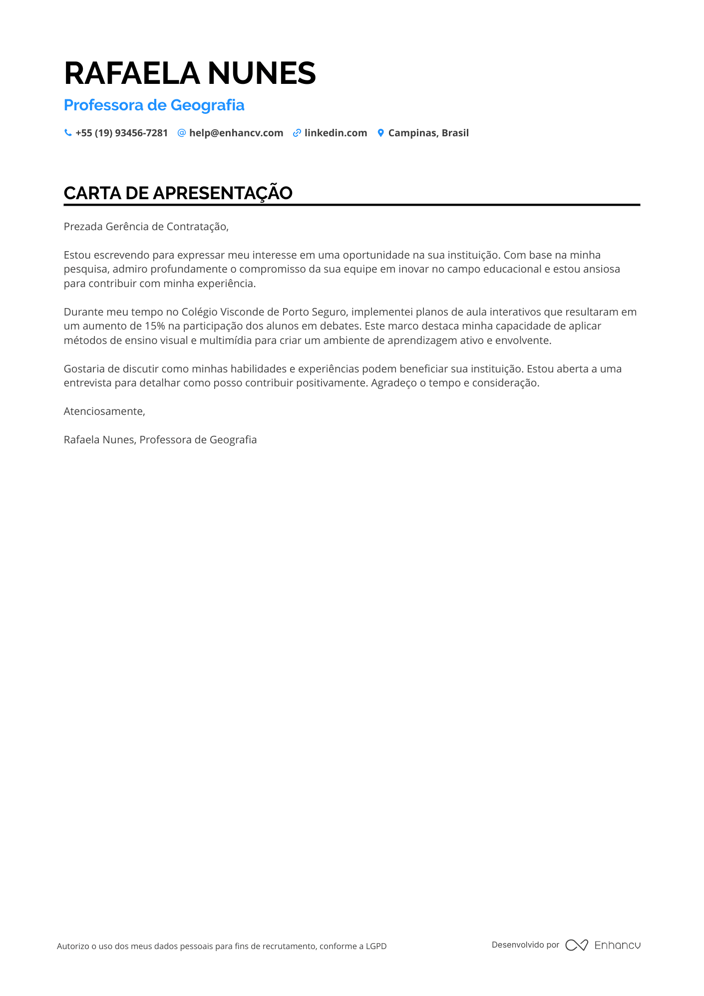 Professor de Geografia