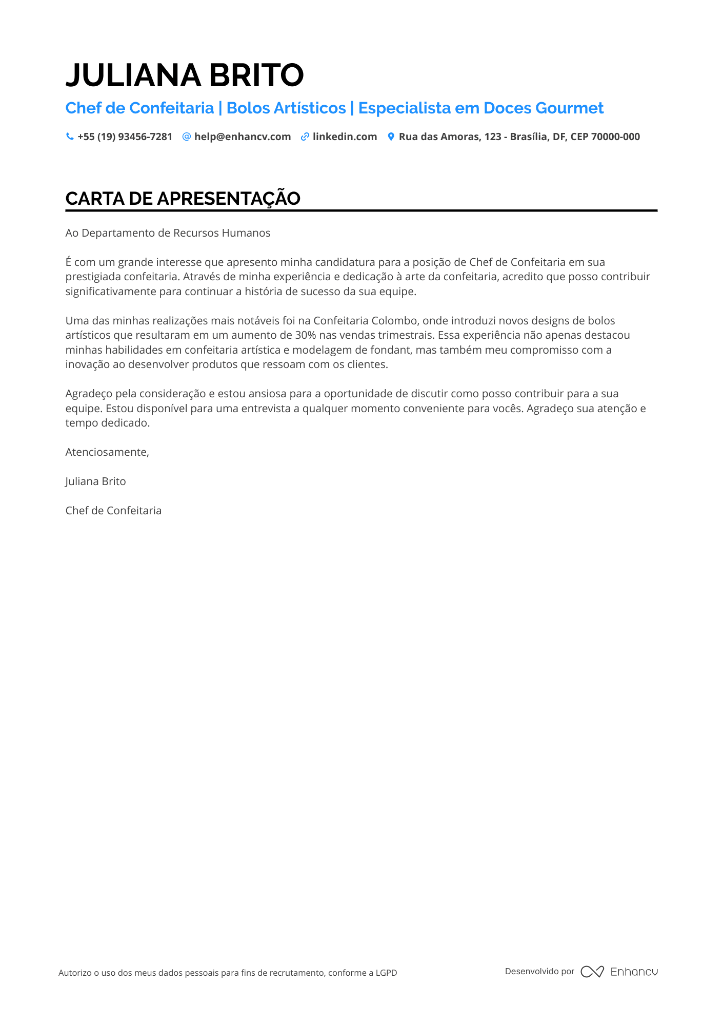 Confeiteiro Sênior