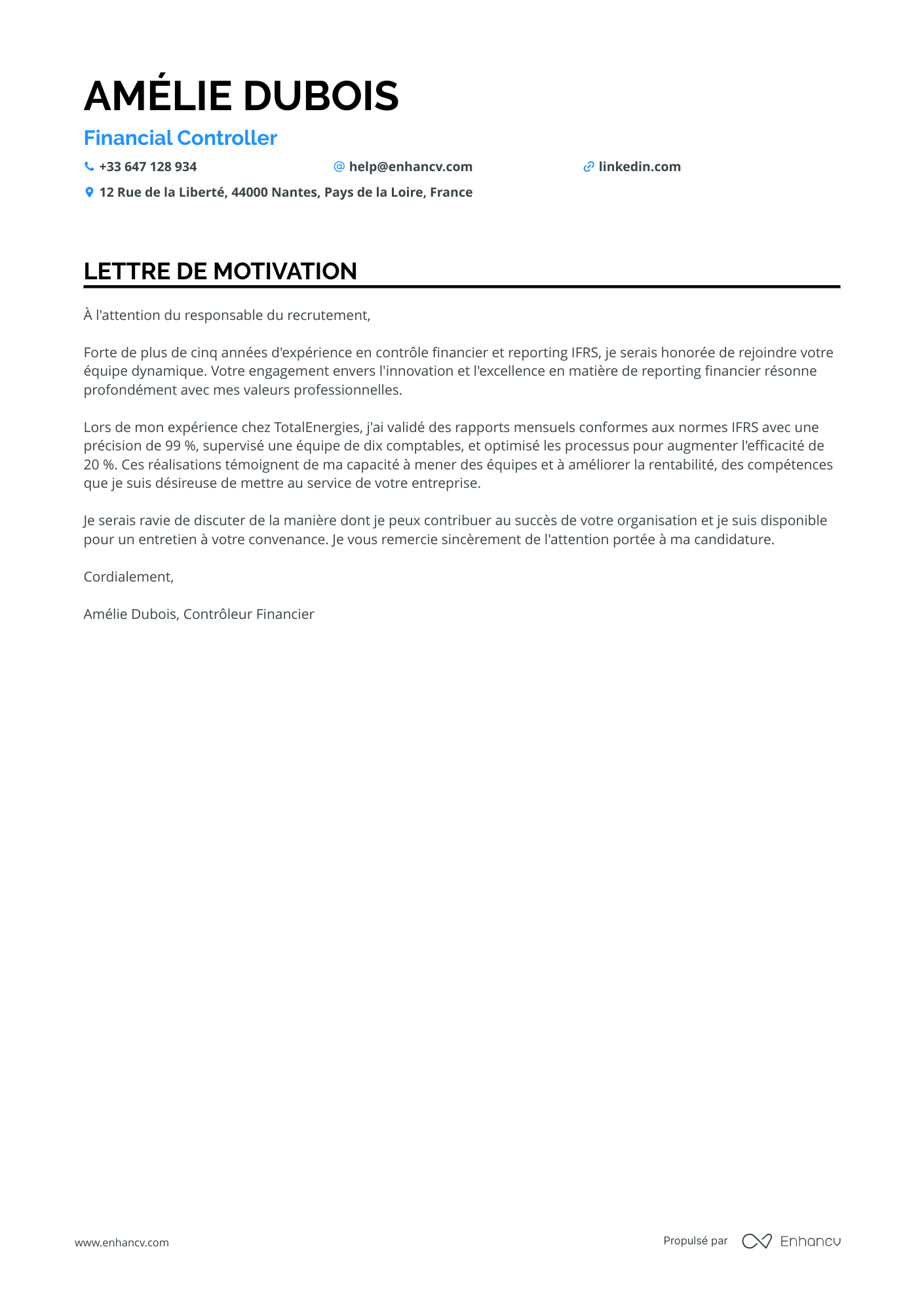 Contrôleur Financier