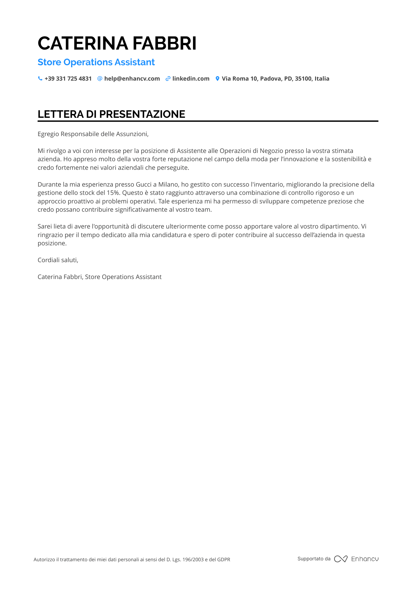 Responsabile del Reparto Pasticceria di Supermercato