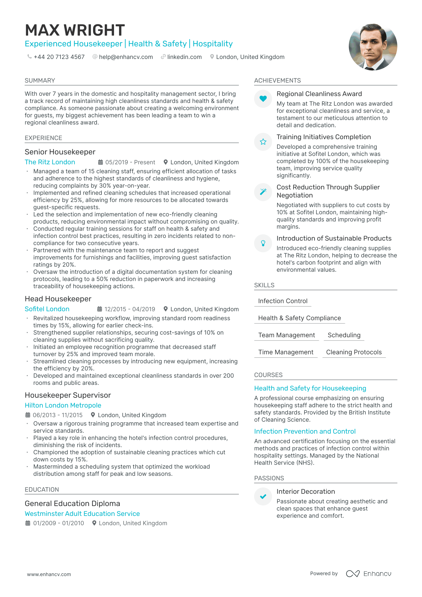 Housekeeper CV Examples & Guide for 2024