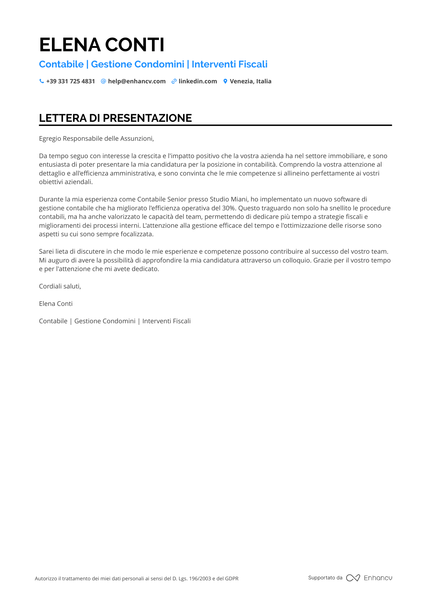 Contabile per il settore immobiliare