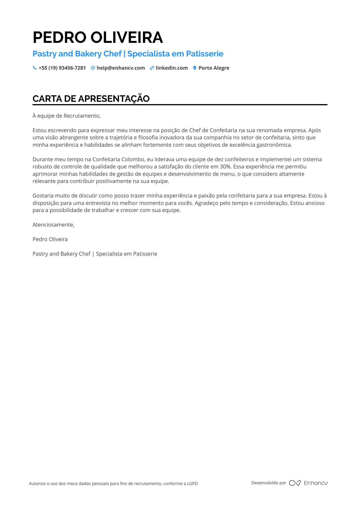 Confeiteiro de Eventos Corporativos
