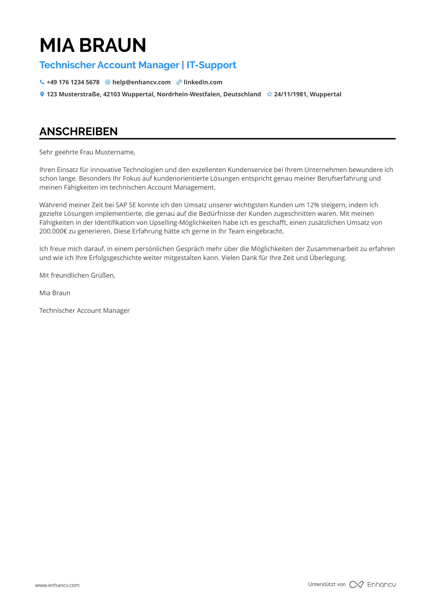 Technischer Account Manager