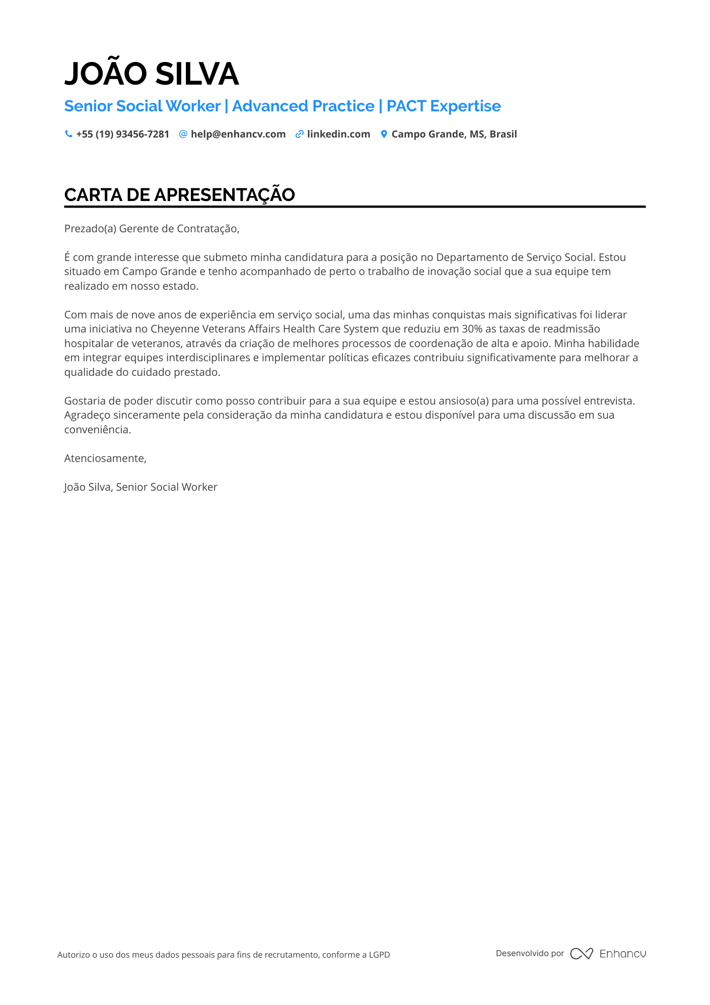 Assistente Social Sênior
