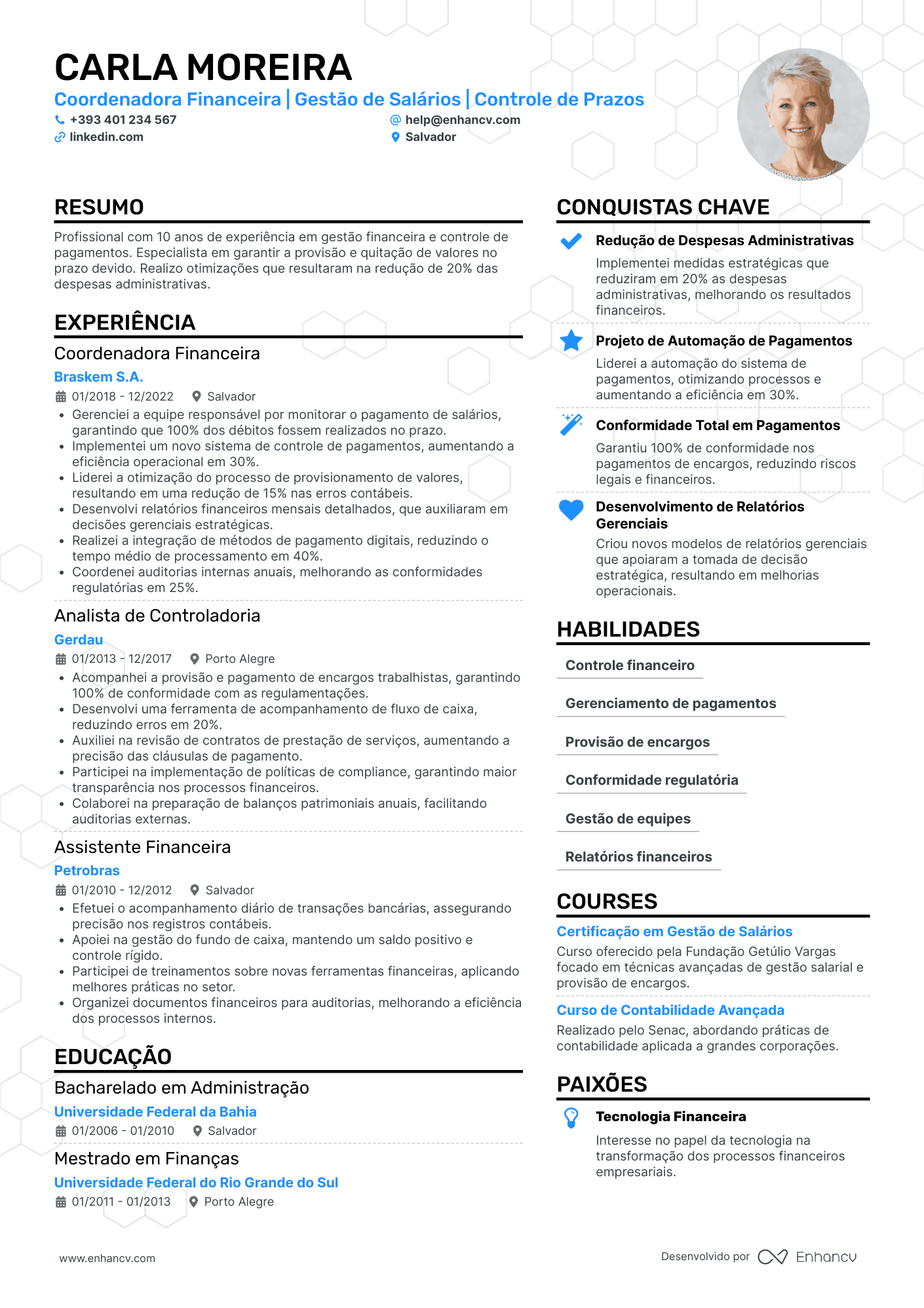 Currículo de Contas a Pagar