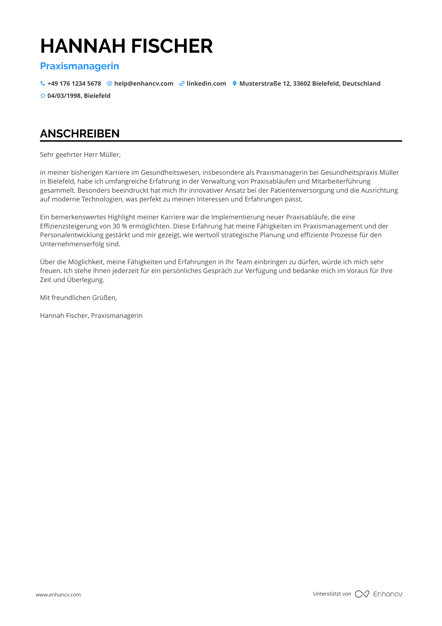 Arzthelferin mit Managementerfahrung