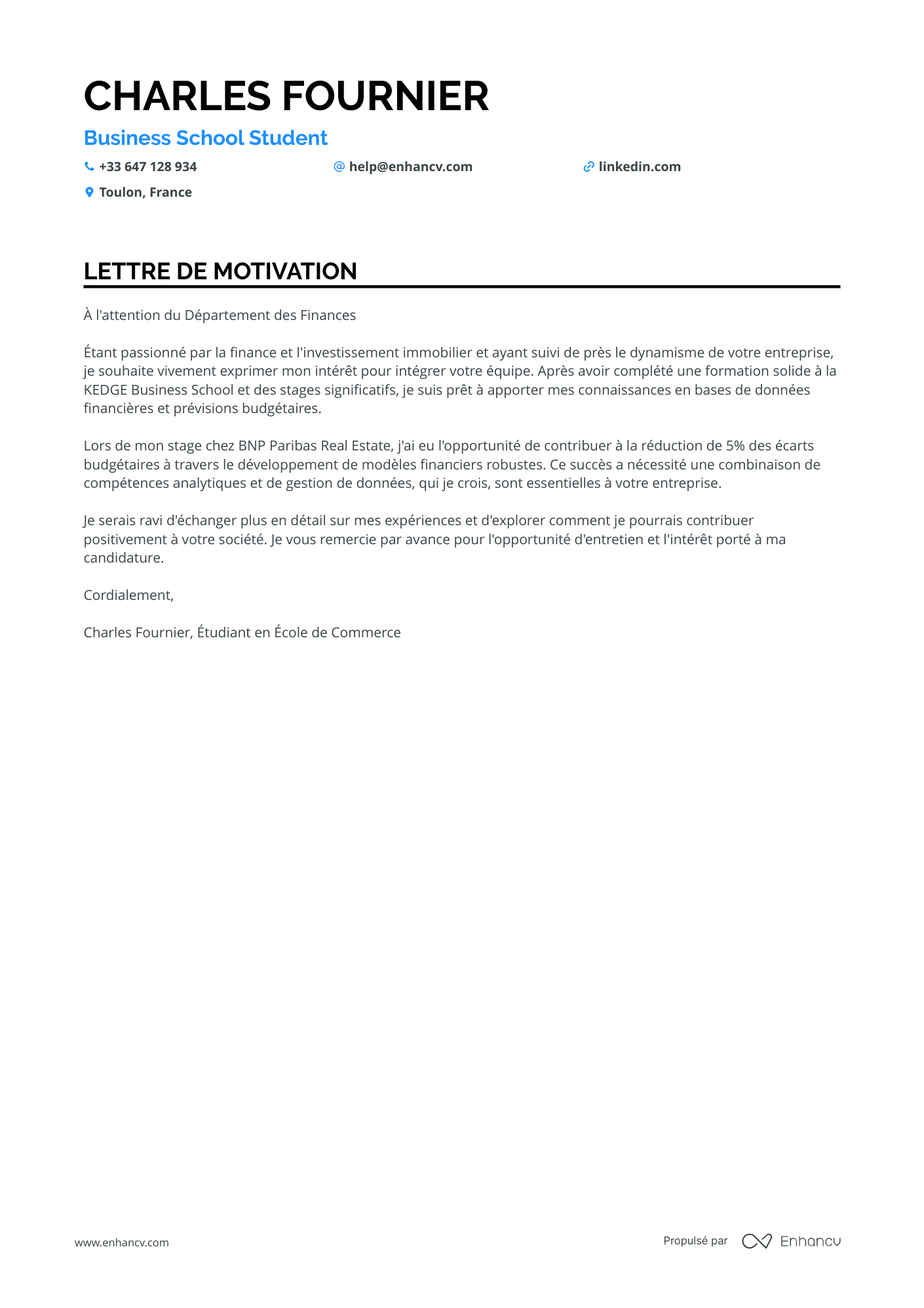 Stage Analyste Financier