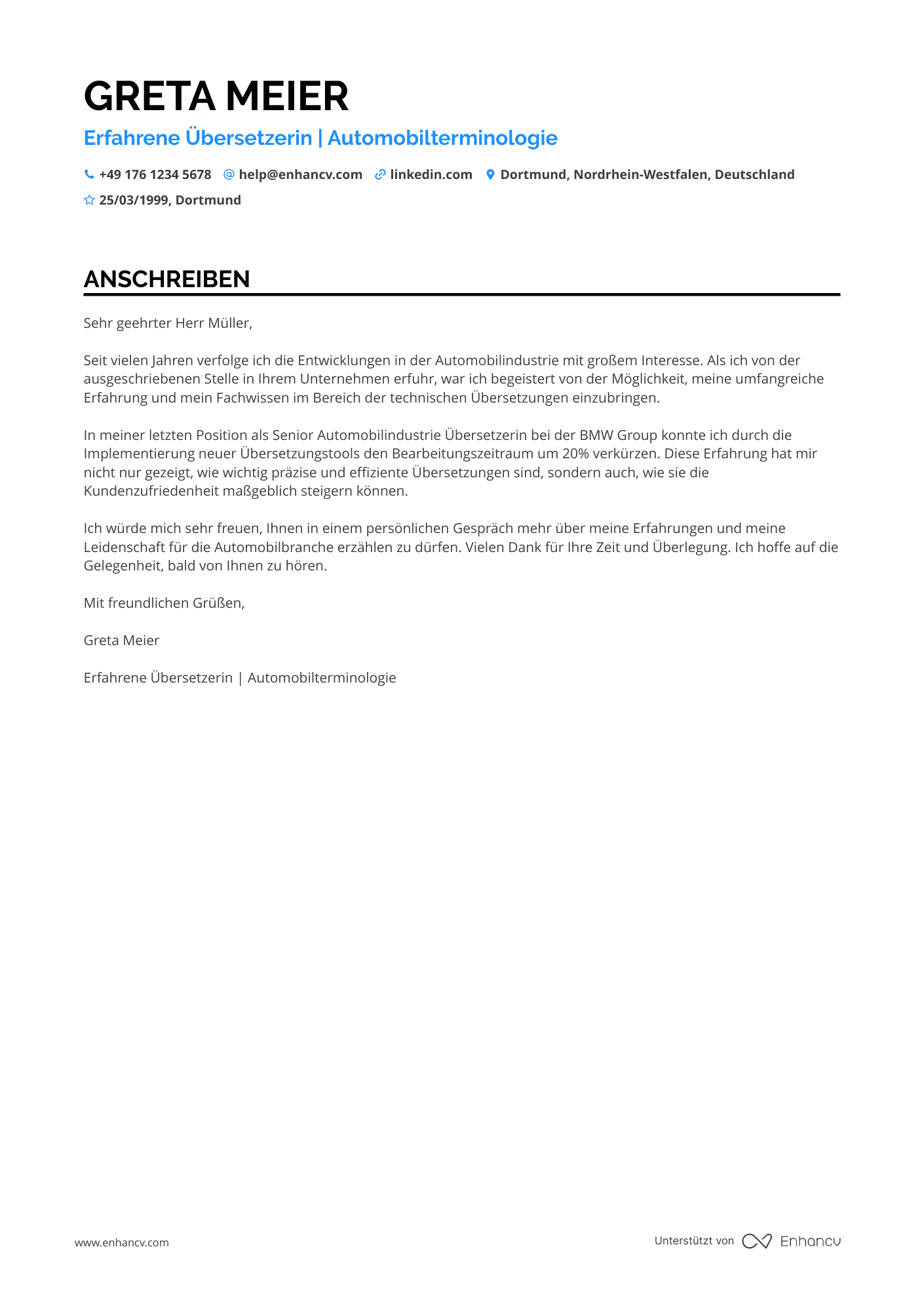 Automobilindustrie Übersetzer