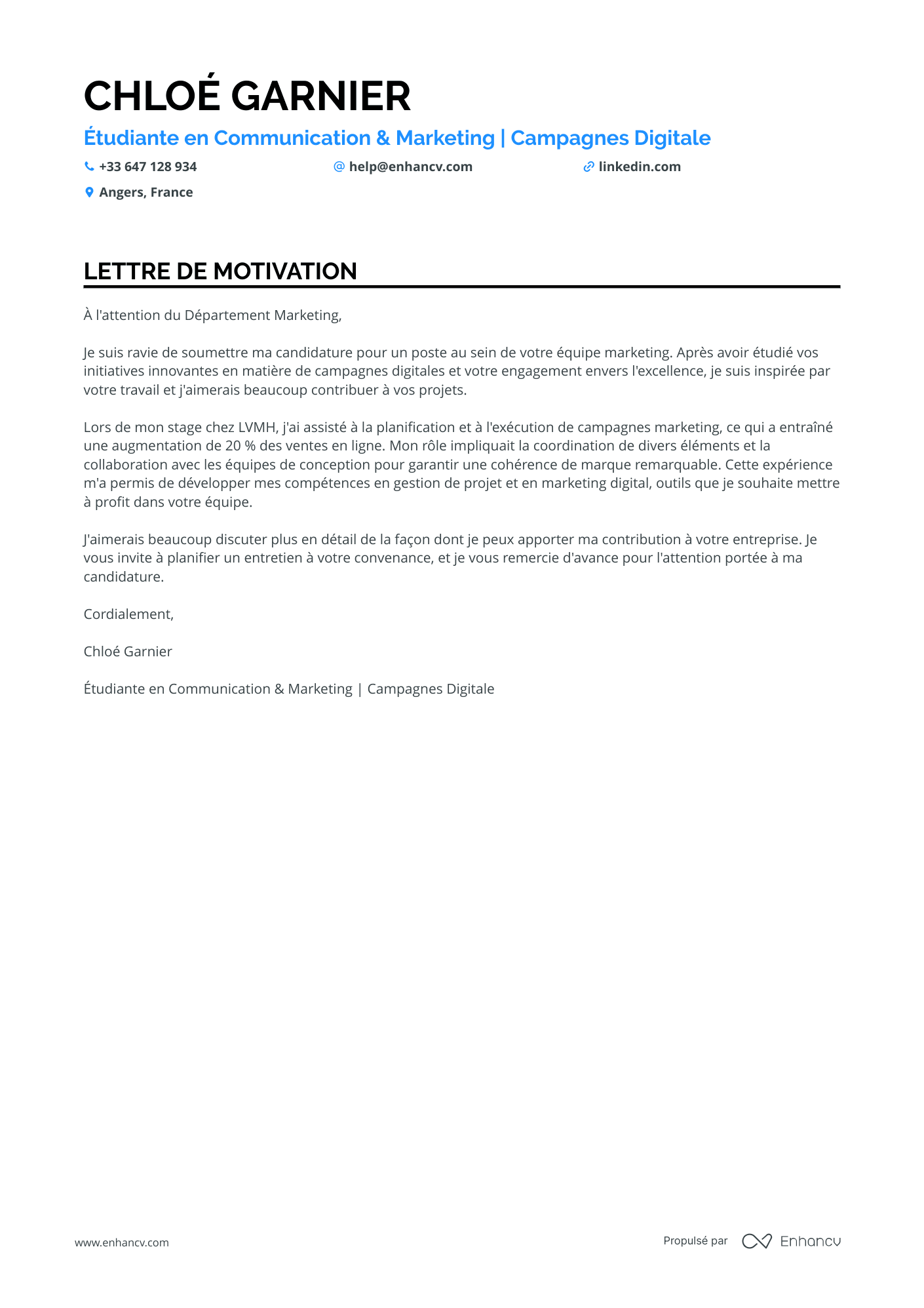 Étudiant Stagiaire en Marketing
