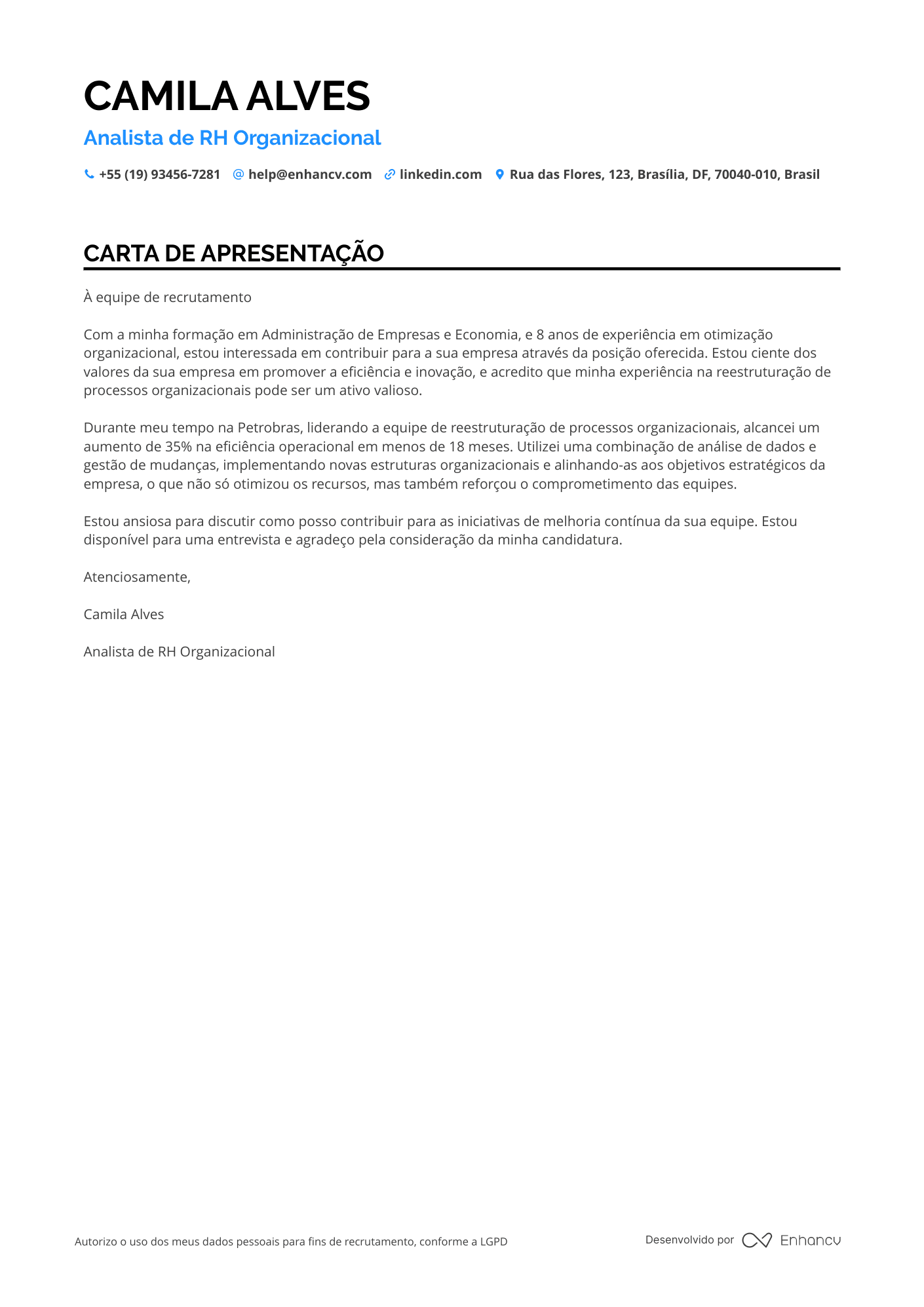 Analista de RH Executivo