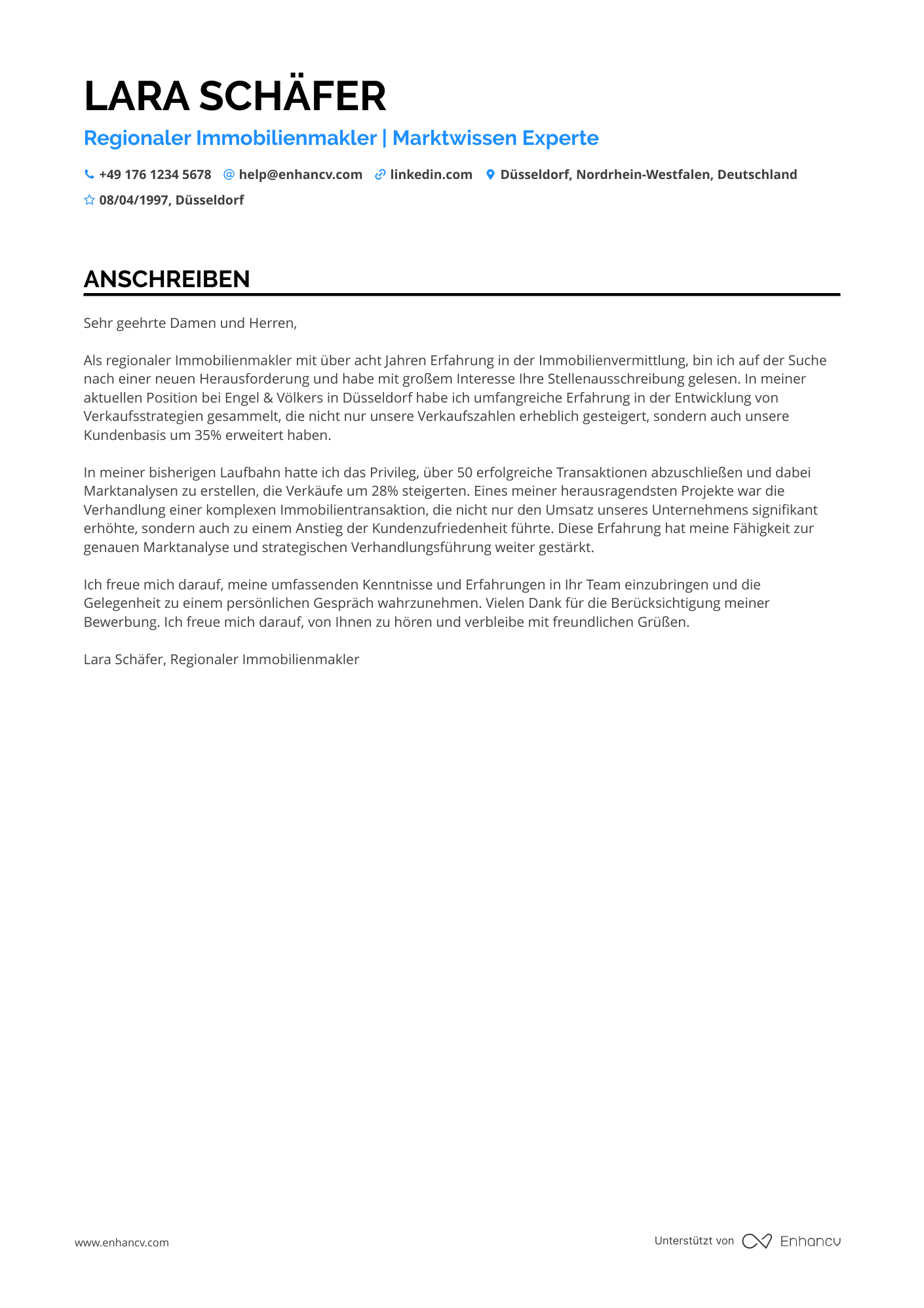Regionaler Immobilienmakler
