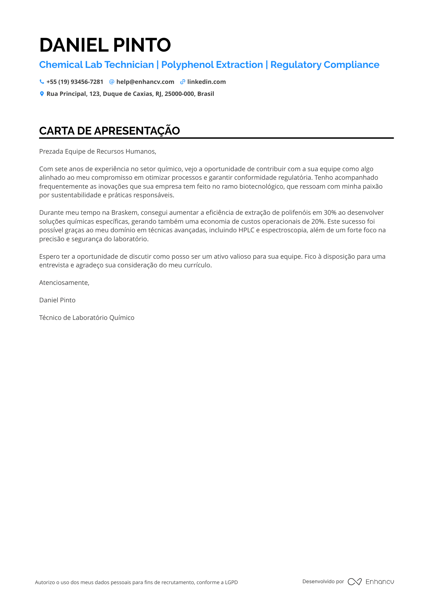 Técnico de Laboratório de Química