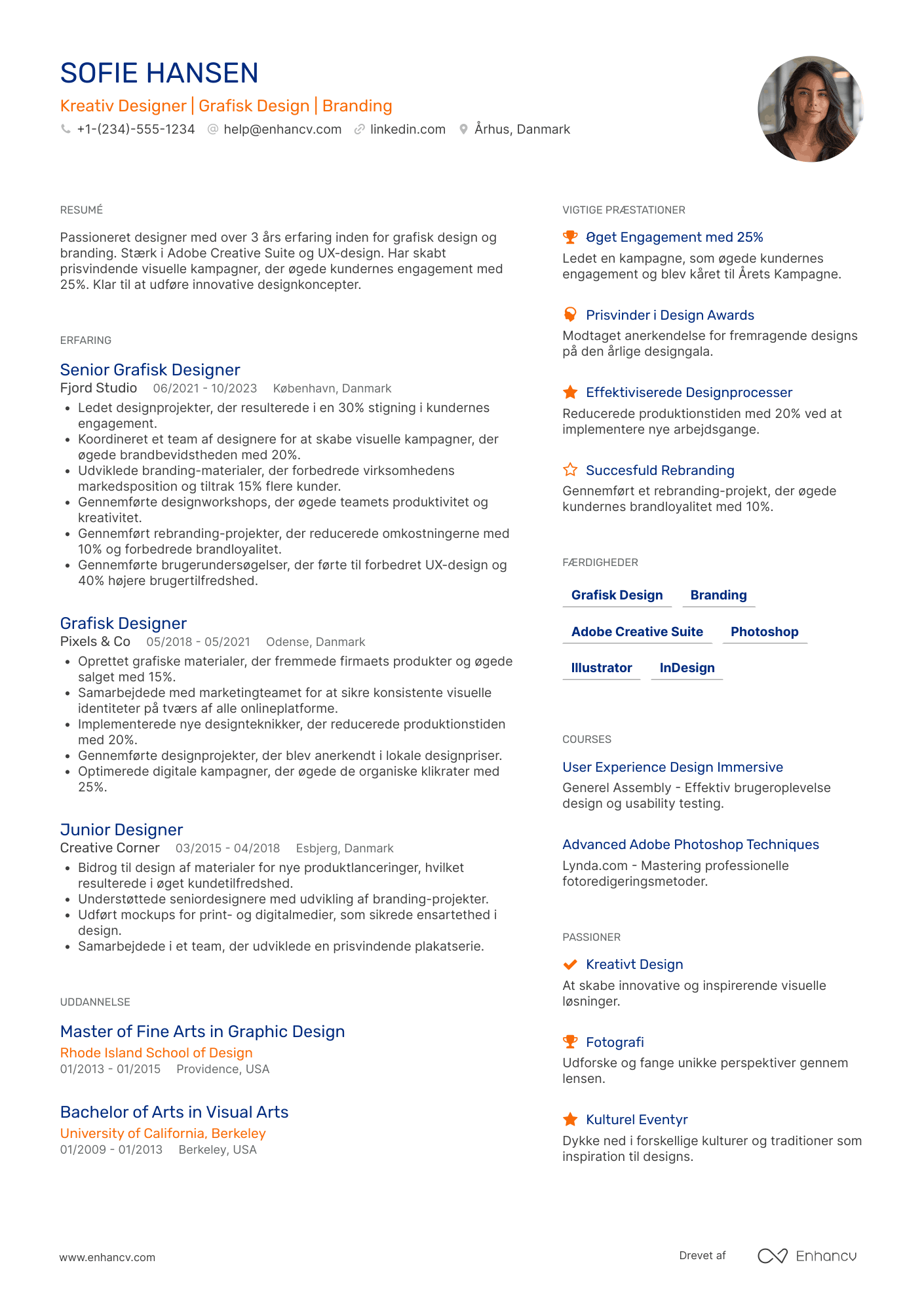 CV til Kreativ Designer