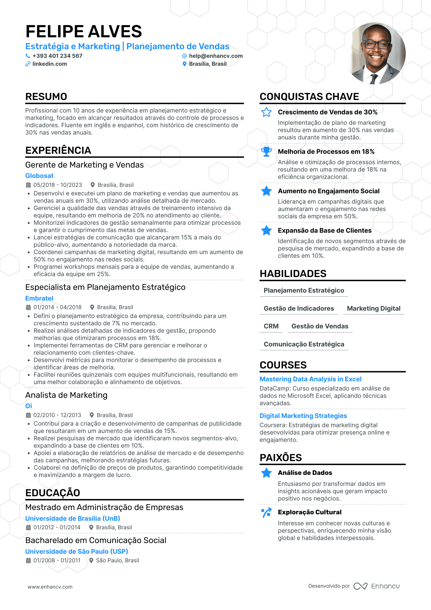 Currículo de Diretor Comercial