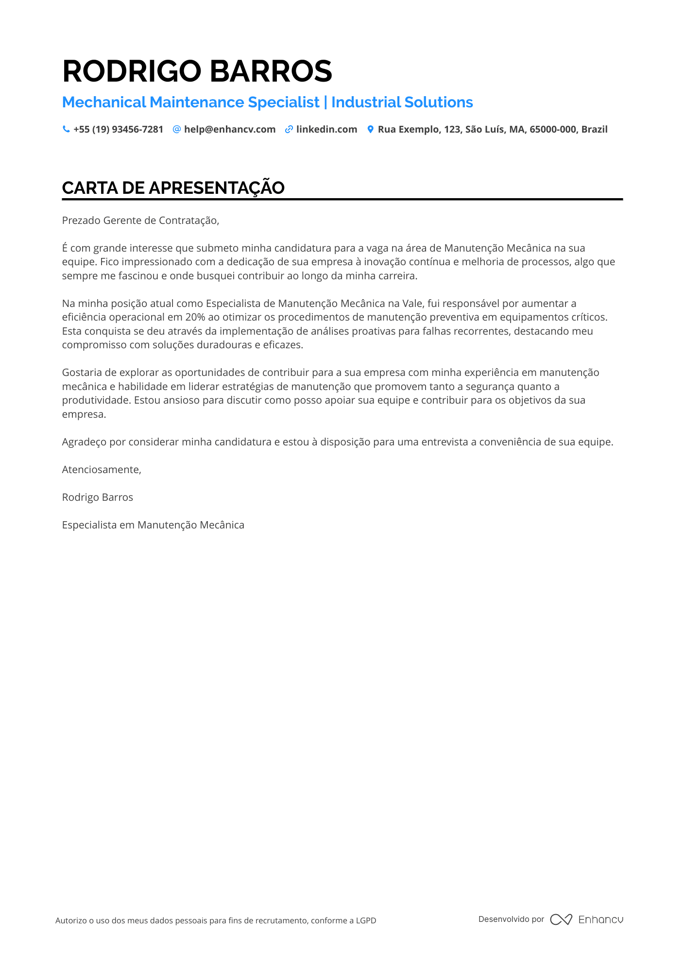 Mecânico de Manutenção Industrial
