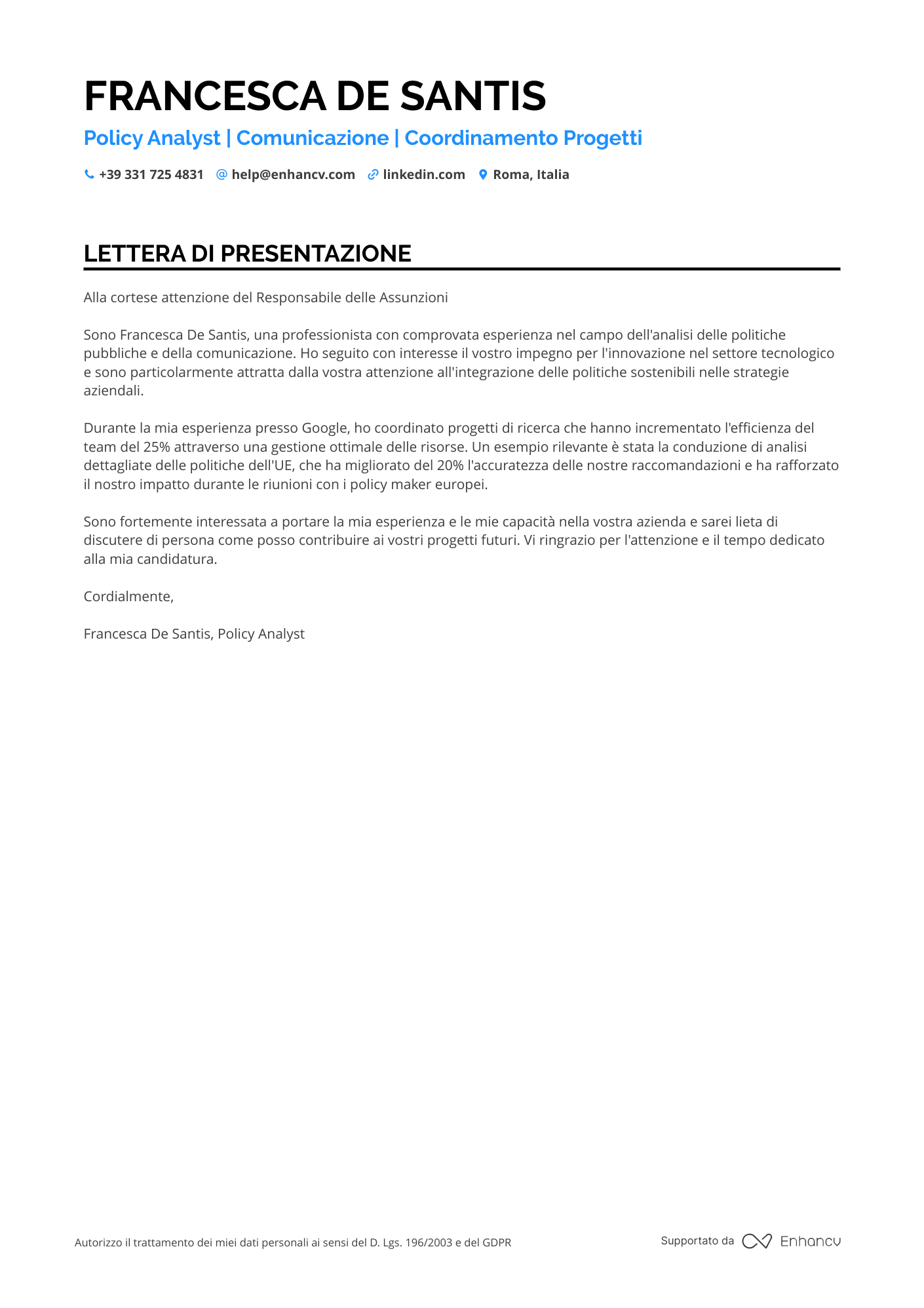 Neolaureato in Scienze della Comunicazione