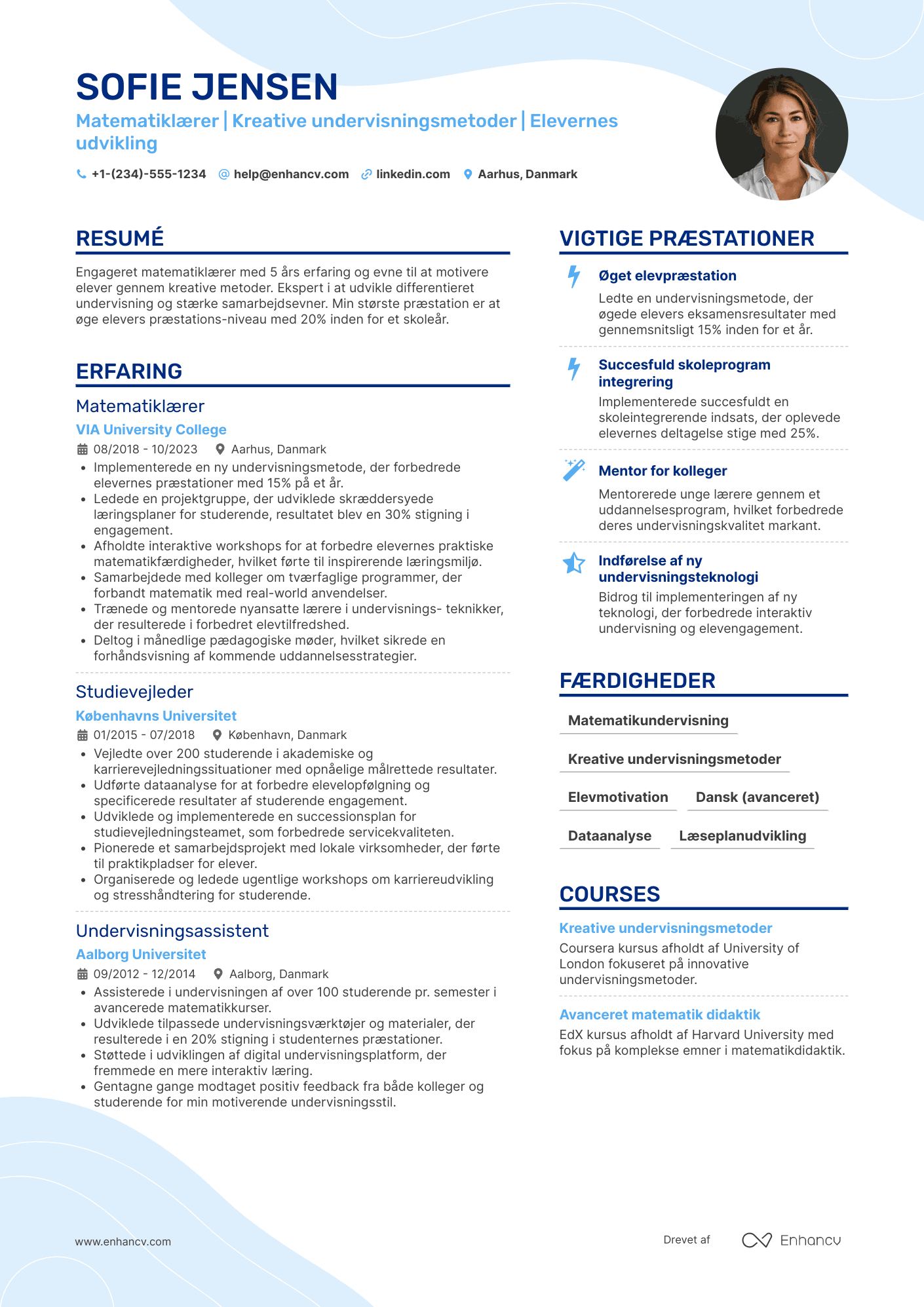 CV til Matematiklærer