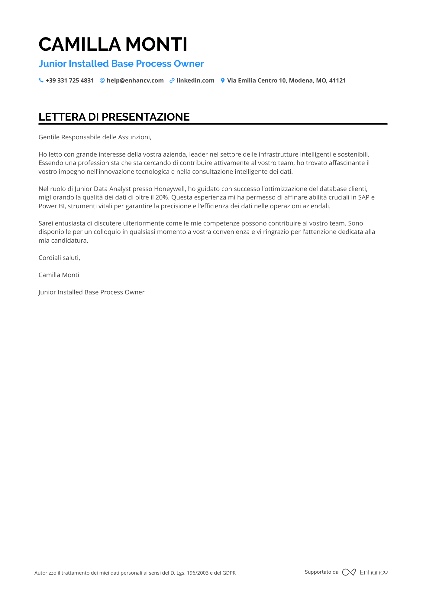 Impiegato Amministrativo Junior